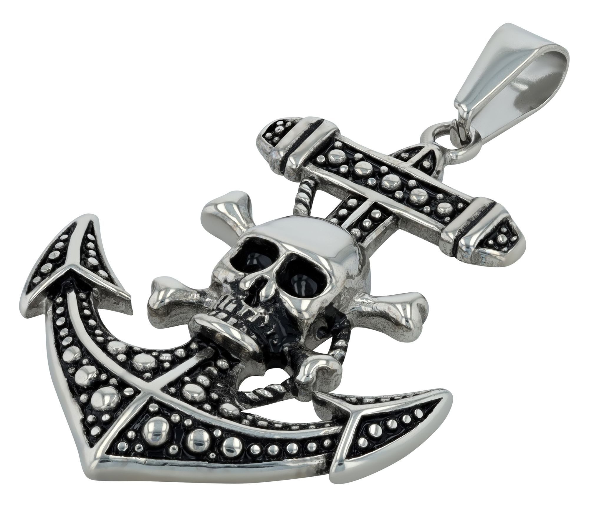 Kettenanhänger Anhänger – Totenkopfanhänger aus Edelstahl