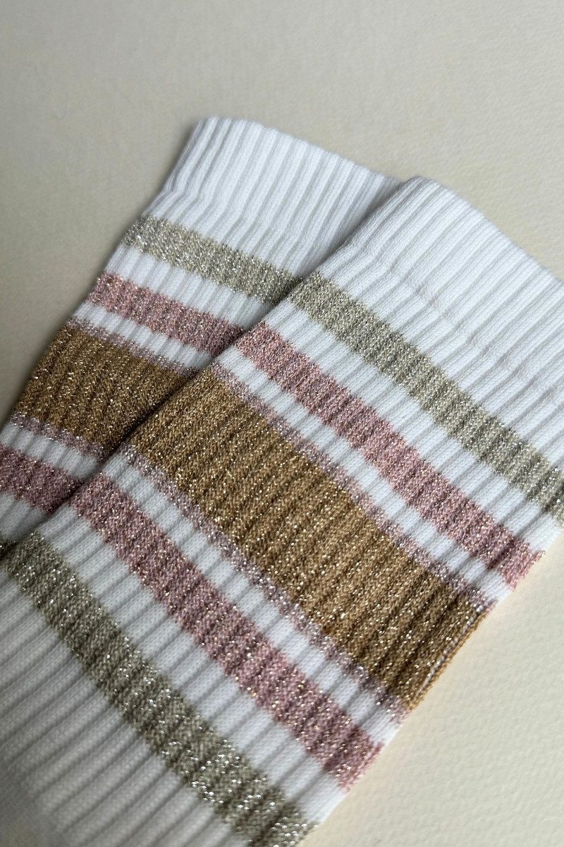 ooley GmbH Socken Socken - SPORTY GLITTER - rose, gold