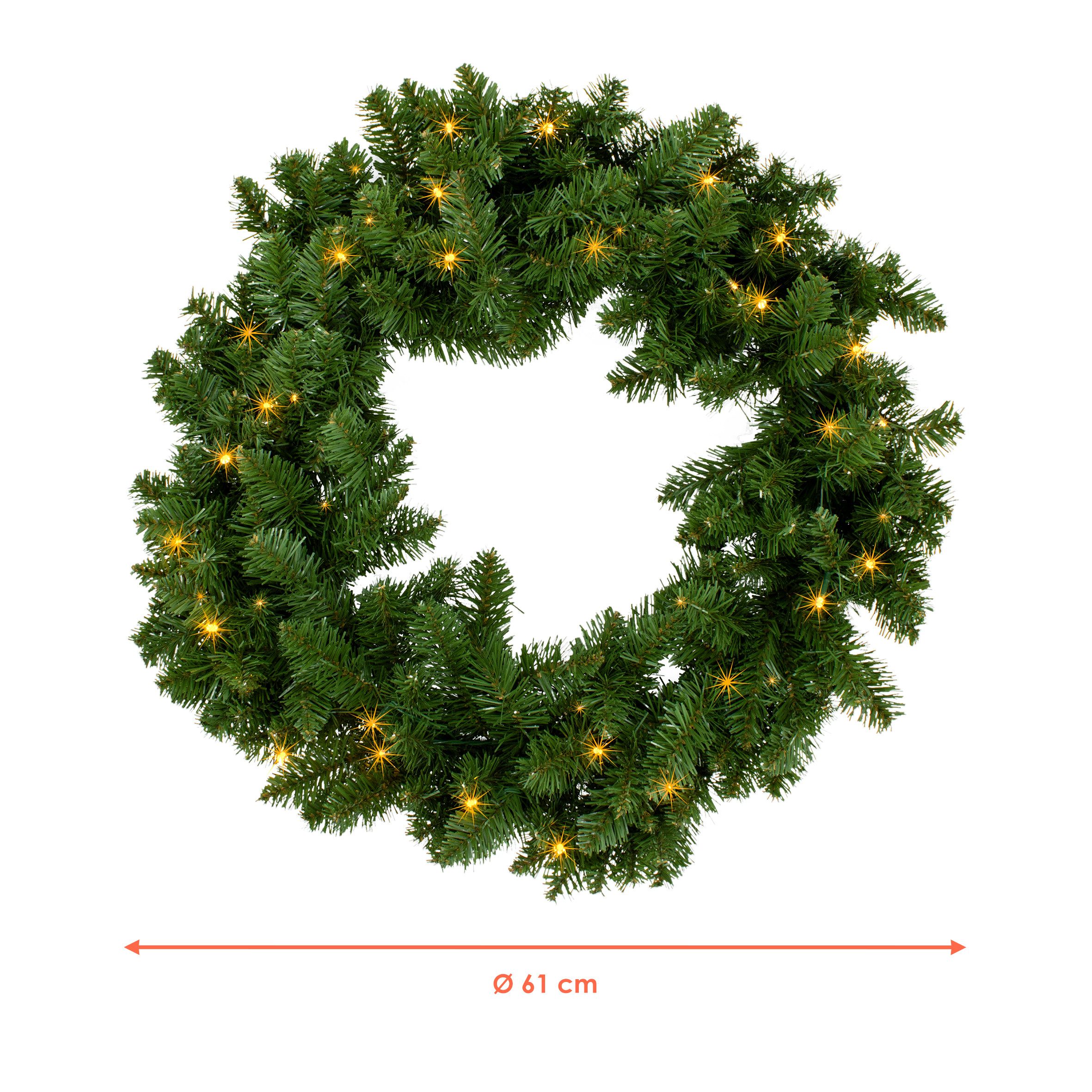 Spetebo LED-Girlande oder Kranz in verschiedenen günstig online kaufen