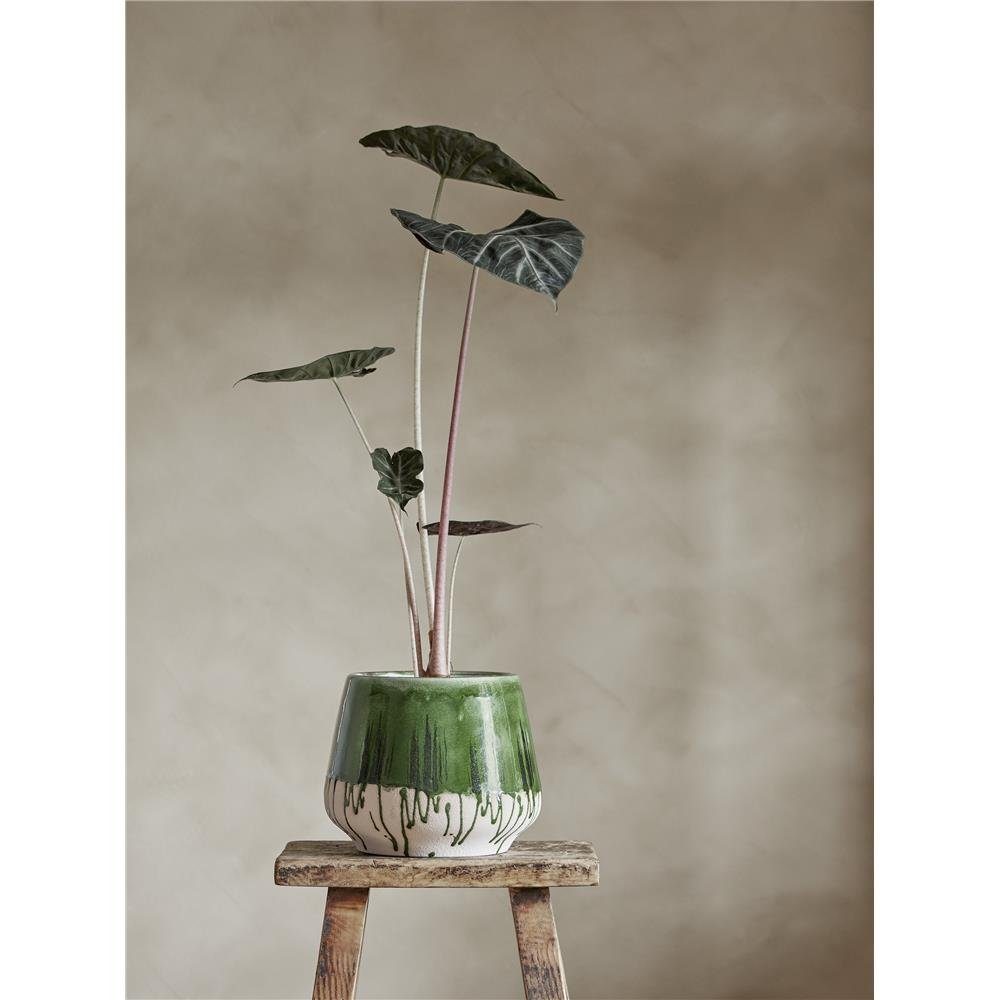 Bloomingville Blumentopf Moez, Grün 22,5x18,5cm Steingut günstig online kaufen