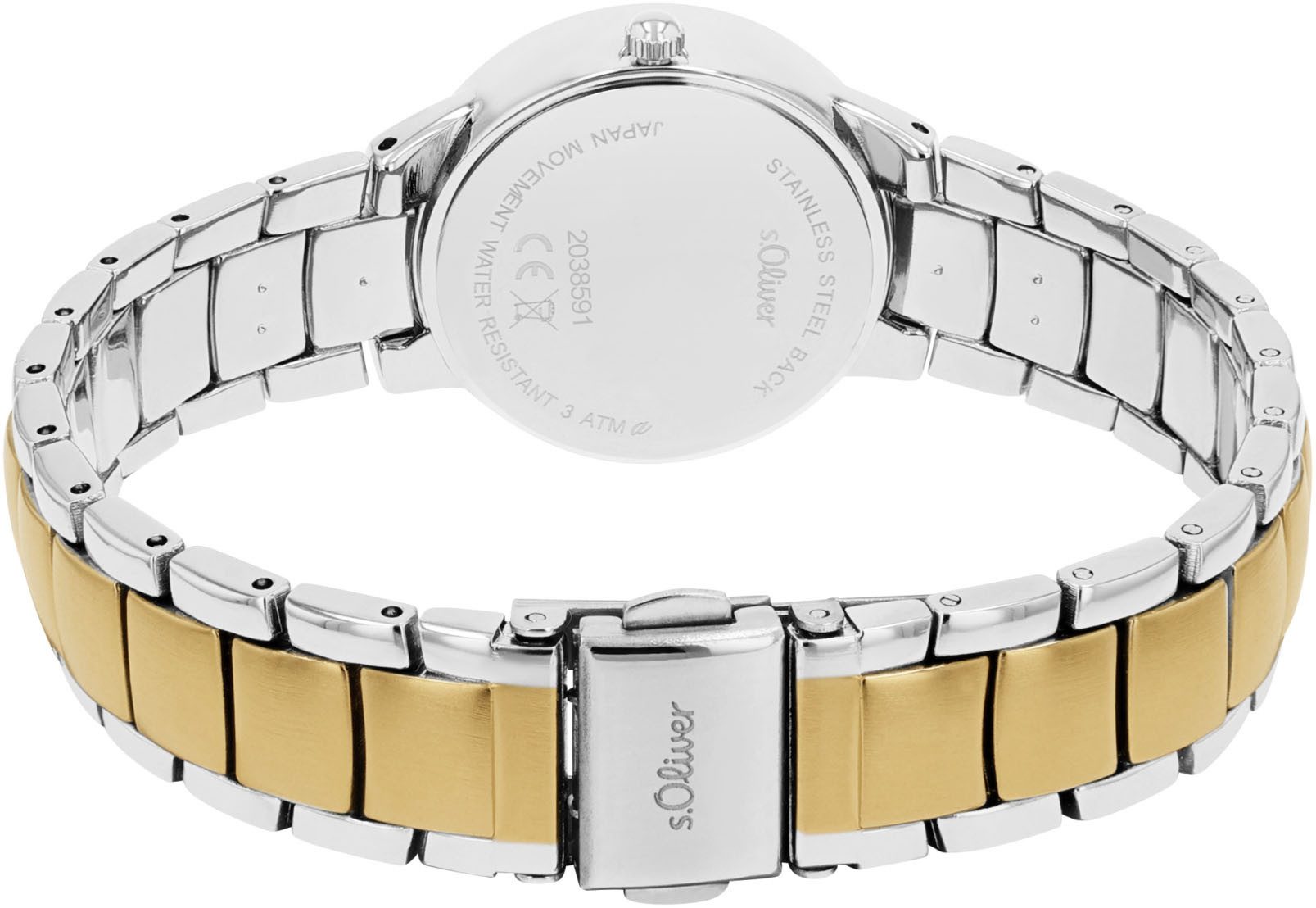 s.Oliver Quarzuhr 2038591, Armbanduhr, Damenuhr, Datum günstig online kaufen