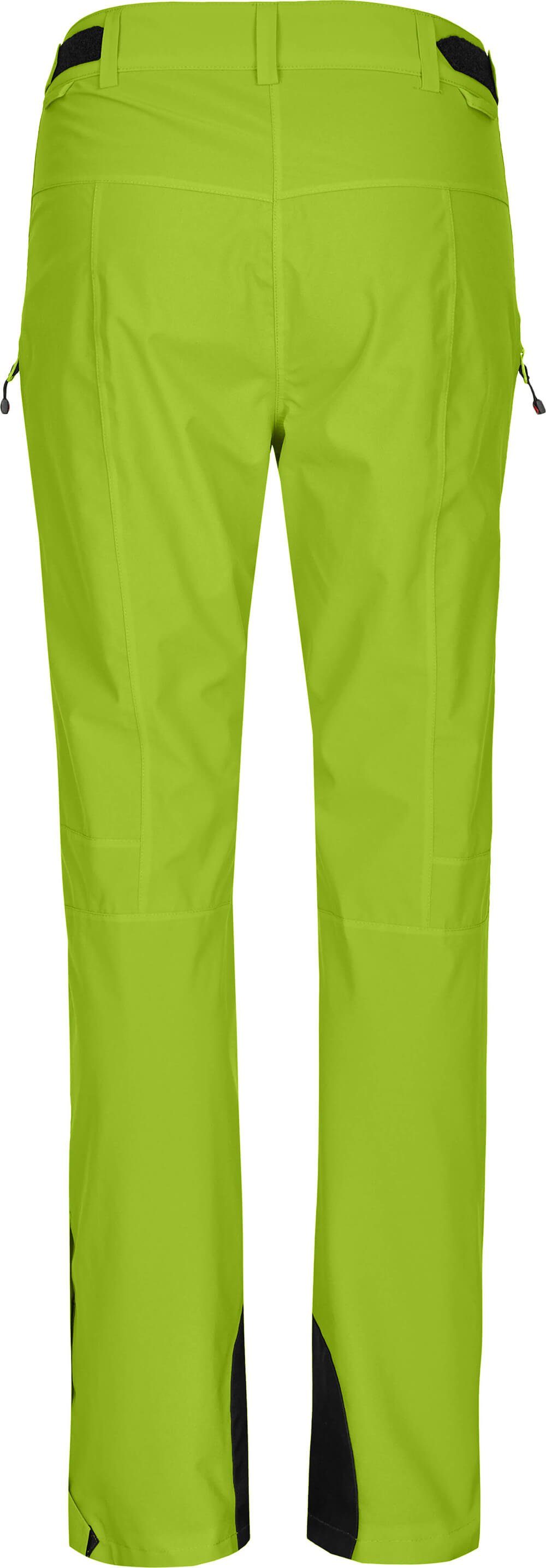 Bergson Skihose ICE Skihose, lime Slim Wassersäule, grün light unwattiert, Damen mm Normalgrößen, 20000