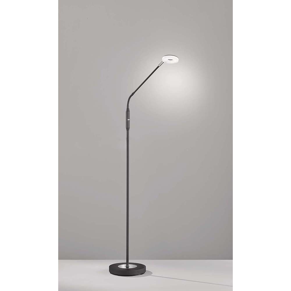 FISCHER & HONSEL LED Stehlampe, LED-Leuchtmittel fest verbaut, Kaltweiß, Warmweiß, Neutralweiß, Tageslichtweiß, Farbwechsel, Stehleuchte Beistelllampe dimmbar LED CCT Wohnzimmerleuchte schwarz