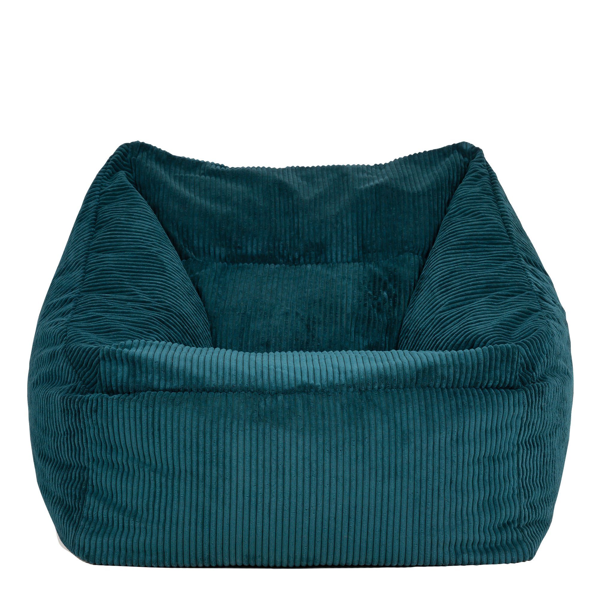 aus Sitzsack Sessel Cord Sitzsack blaugrün „Morgan“ icon Riesen