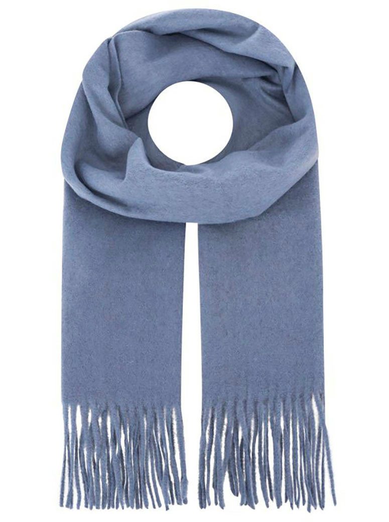 Zwillingsherz Schal "Wollmix Uni", mit Fransenabschluss günstig online kaufen