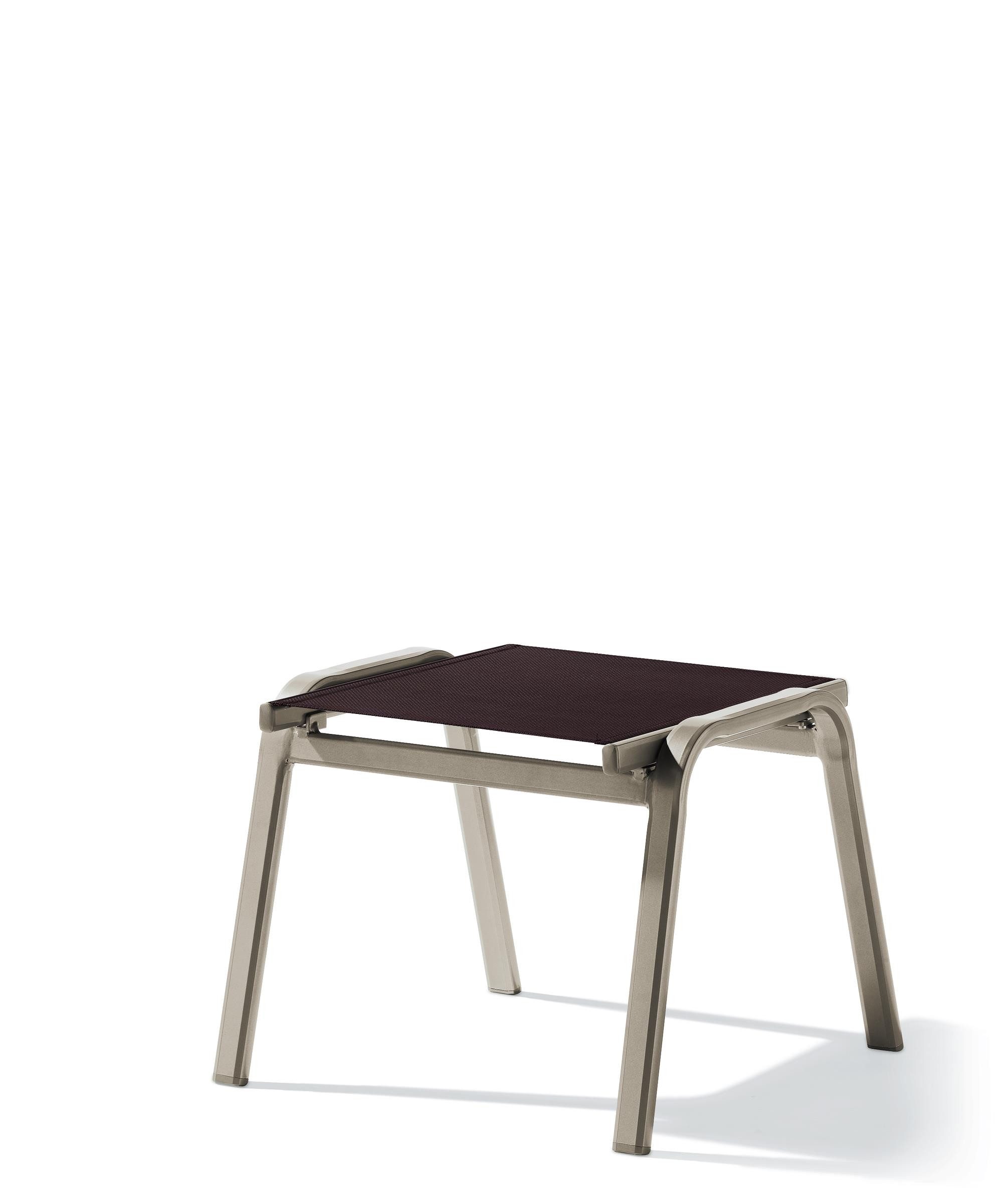 sieger Gartenlounge-Hocker Bodega, in Mocca, Kunstfasergewebe - 56x44x57cm (BxHxT)