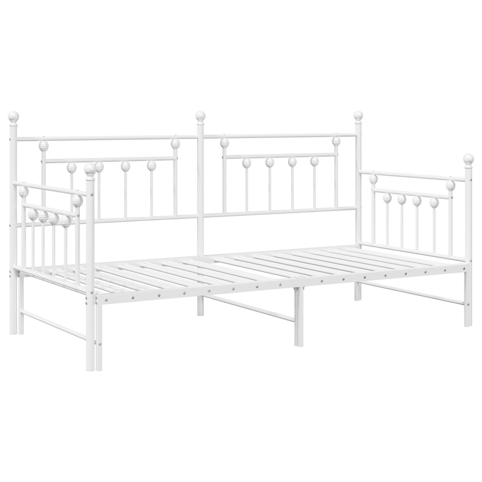 vidaXL Bett Tagesbett Ausziehbar Weiß 90x200 günstig online kaufen