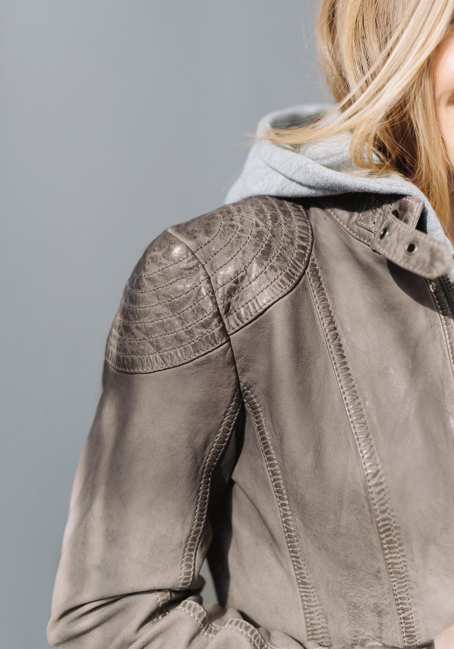 Gipsy by Mauritius Lederjacke aus Lammleder im Biker-Look mit abnehmbarer K günstig online kaufen