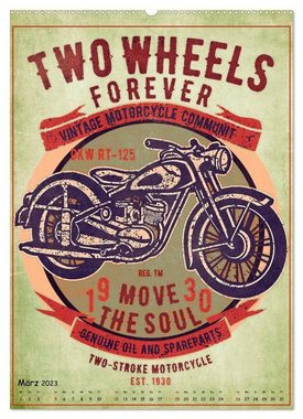 CALVENDO Wandkalender Motorrad Nostalgie (Premium, hochwertiger DIN A2 Wandkalender 2023, Kunstdruck in Hochglanz)