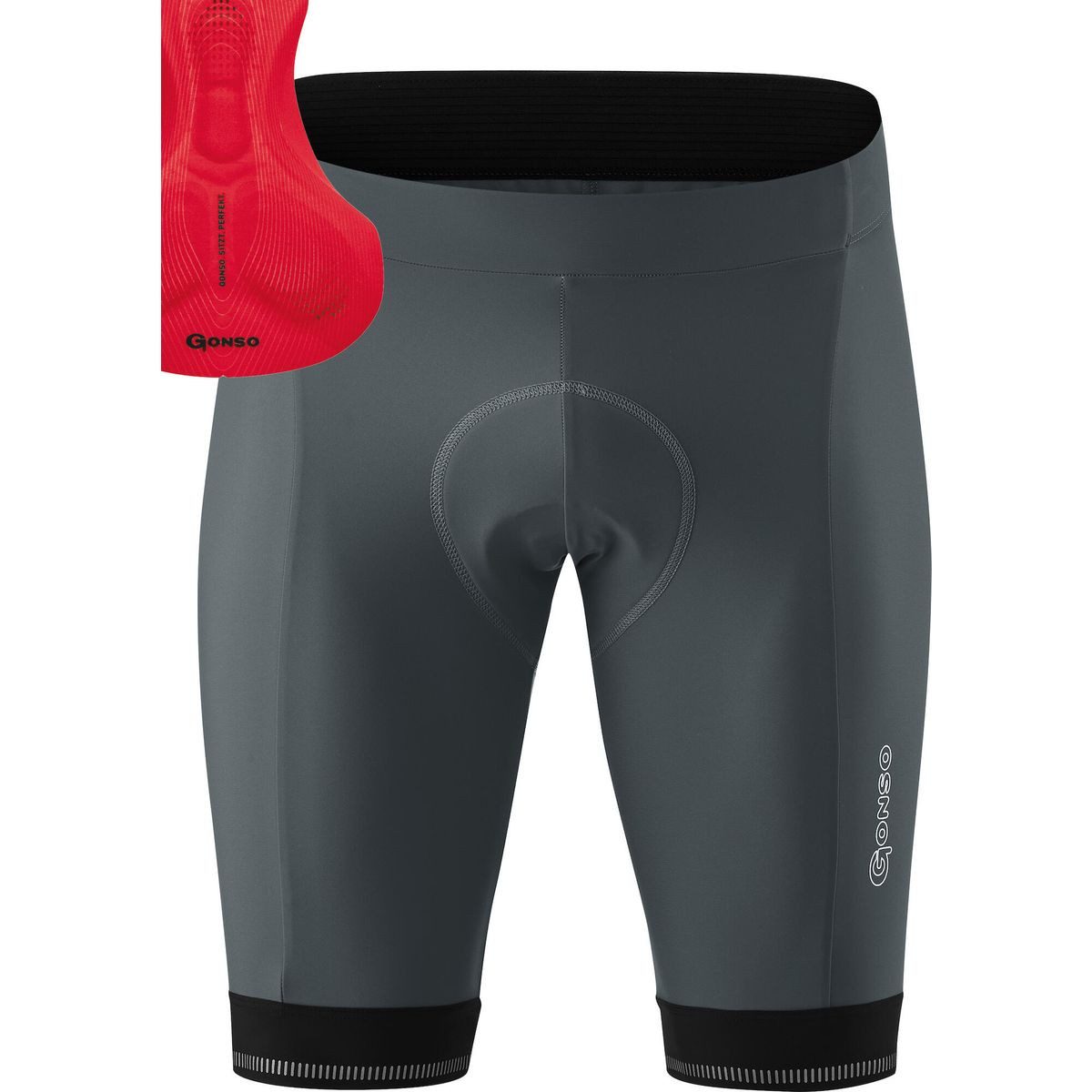 Gonso Fahrradhose Sitivo M Herren-Radhose mit anpassbarem Sitzpolster, optimaler Passform und