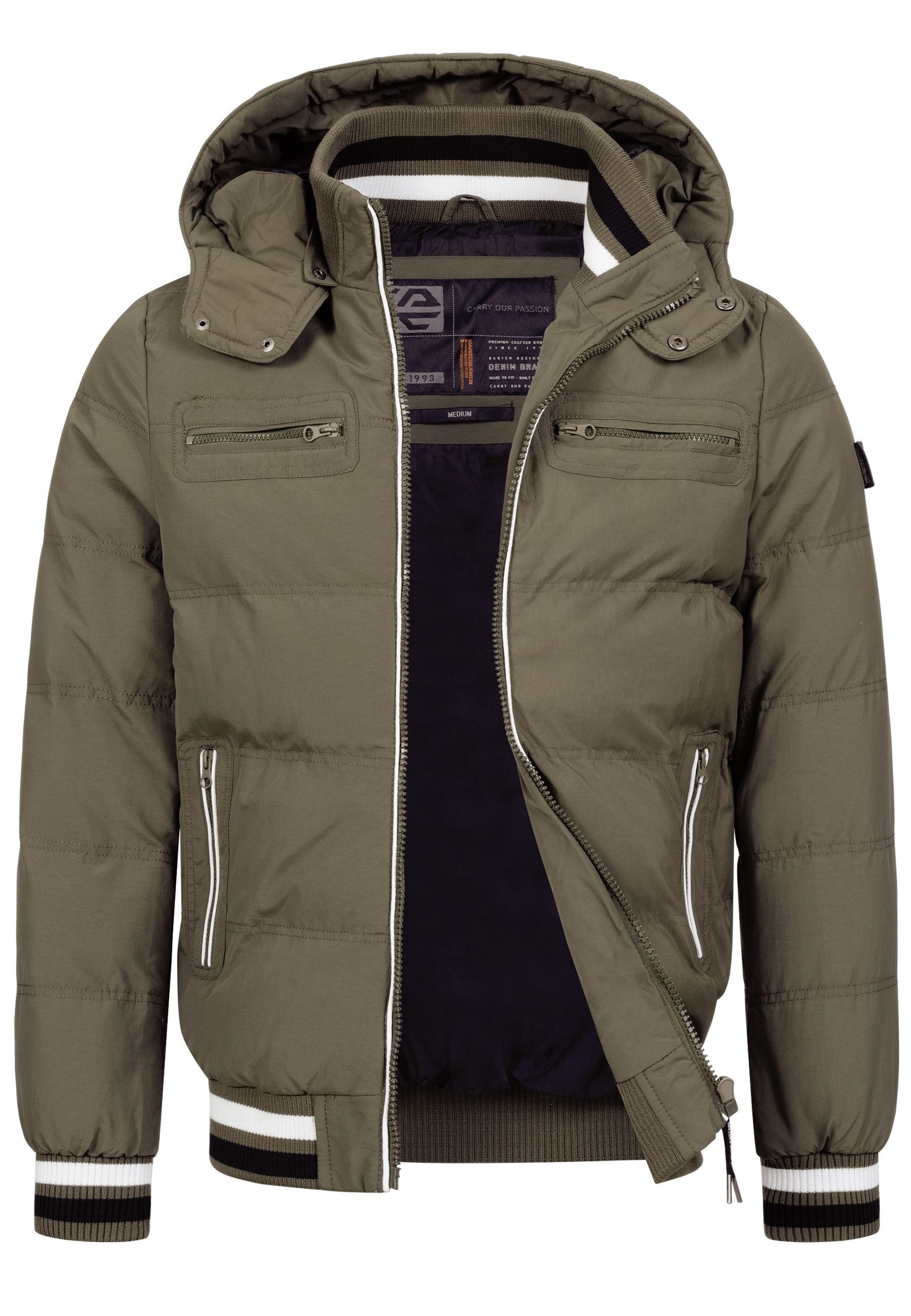 Indicode Steppjacke Herren Marlon Herrenjacke Daunen-Optik mit sportlichem günstig online kaufen