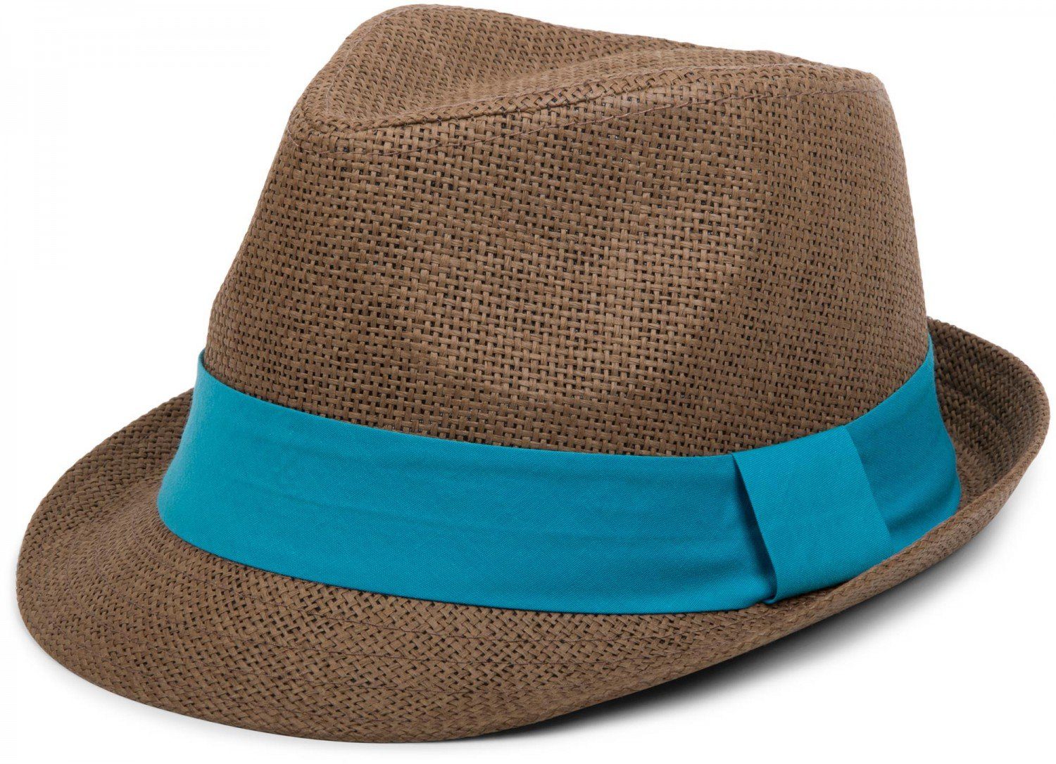styleBREAKER Trilby Trilby Hut mit farbigem Zierband (1-St)