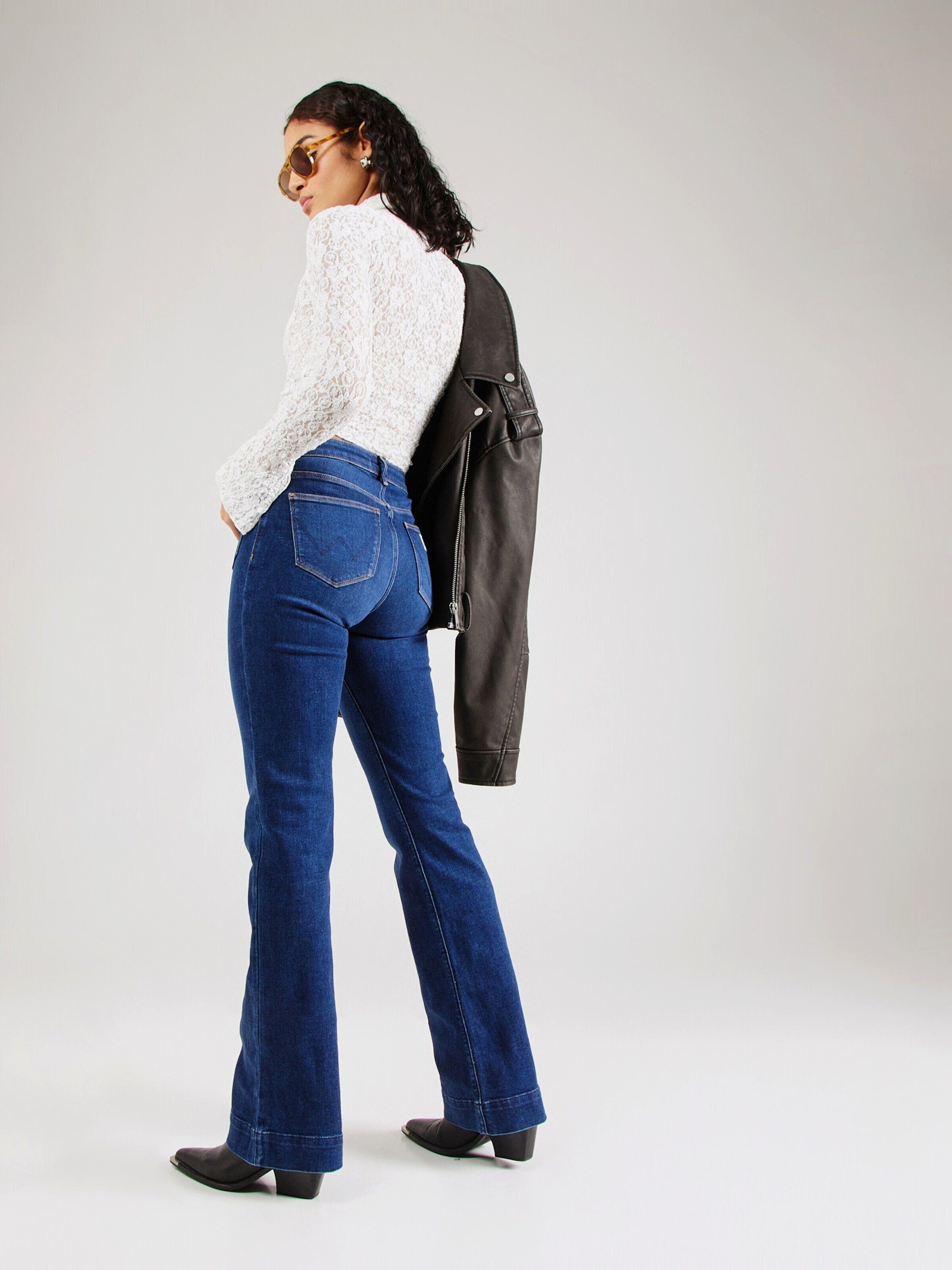 Wrangler Schlagjeans FLARE (1-tlg) Plain/ohne Details