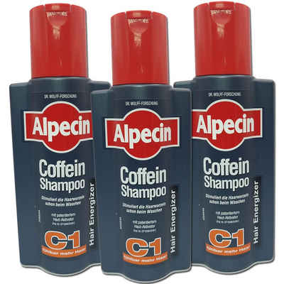 Alpecin Haarshampoo Shampoo Coffein C1, 3 x 250ml, 3-tlg.