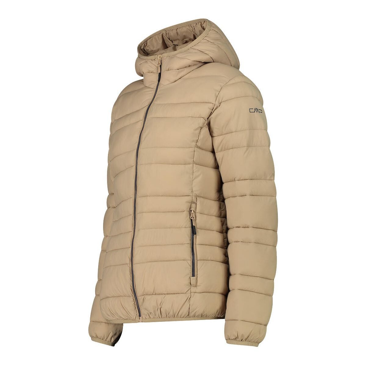 CMP Outdoorjacke Woman Jacket FIX Hood Nachhaltige, wattierte Jacke mit fester Kapuze und wasserabweisender