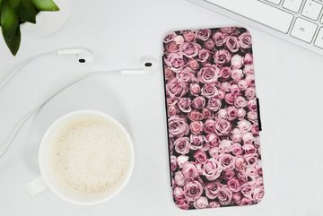 MuchoWow Handyhülle Blumen - Rosen - Natur - Rosa - Botanisch, Handyhülle Telefonhülle Apple iPhone 13 Mini