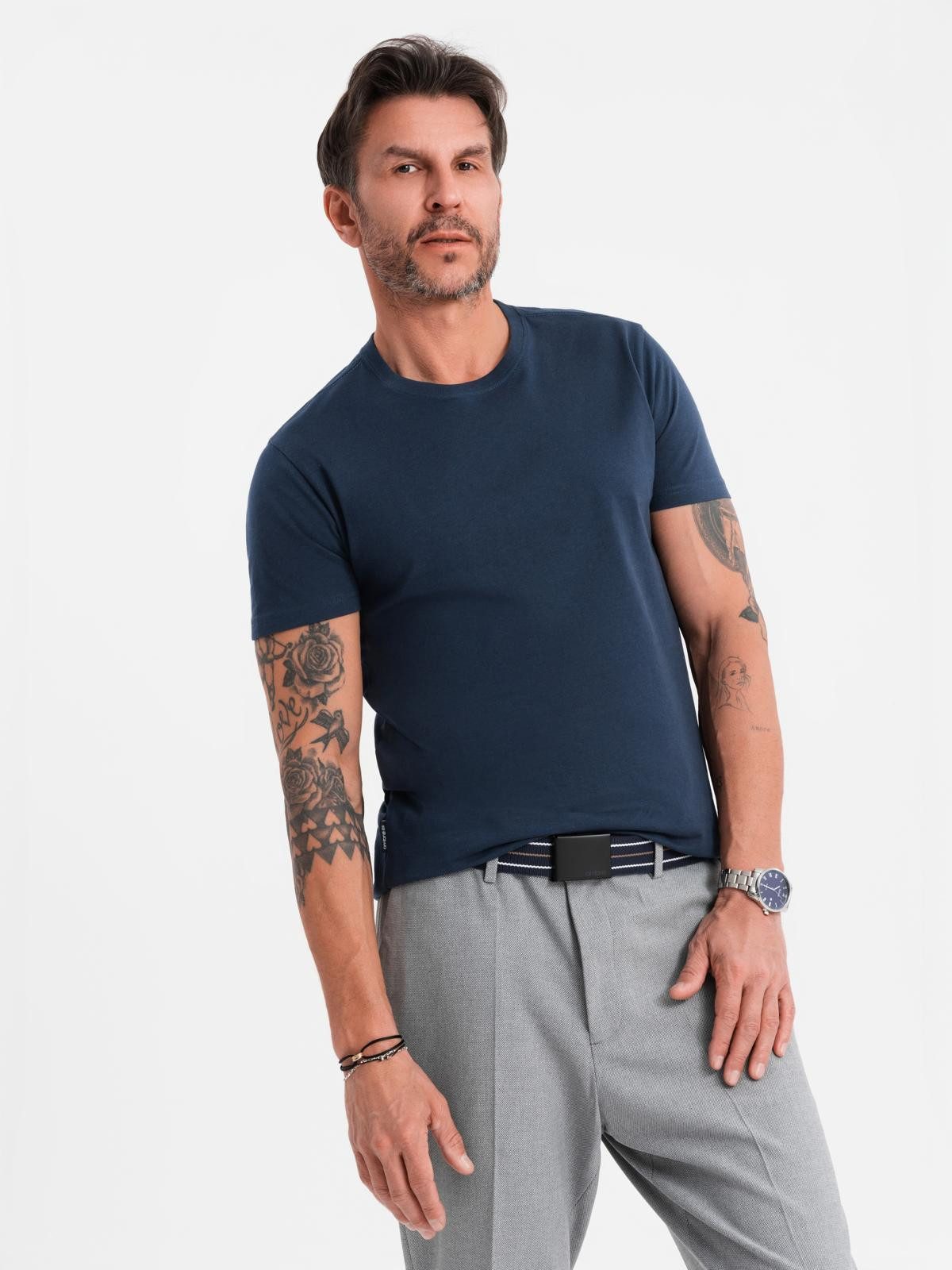 OMBRE T-Shirt T-Shirt aus Baumwolle BASIC günstig online kaufen