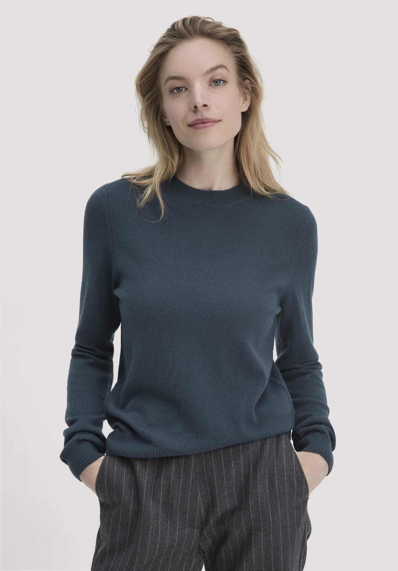 Hessnatur Strickpullover aus Bio-Schurwolle mit Kaschmir günstig online kaufen