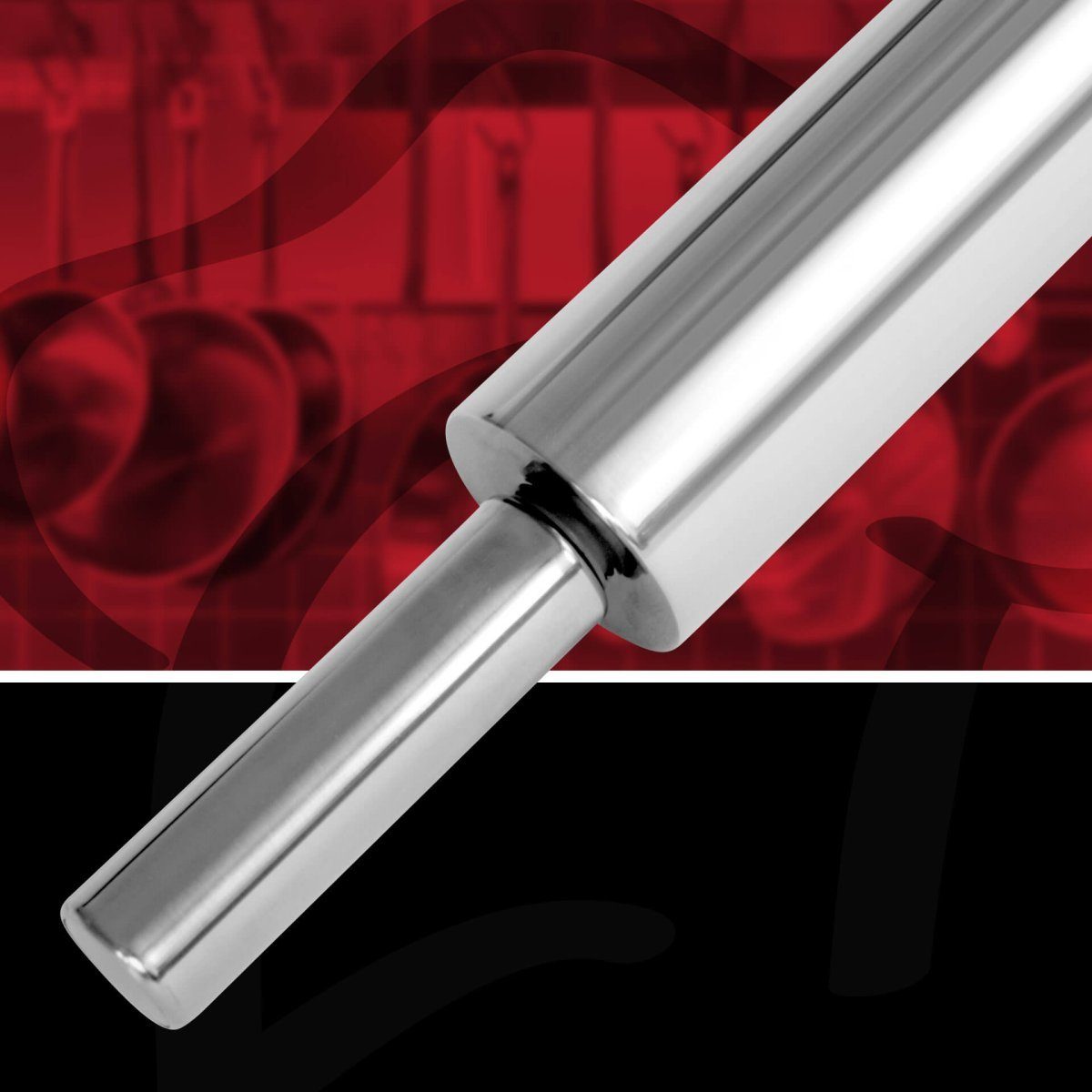 FMprofessional Teigroller Edelstahl-Teigrolle