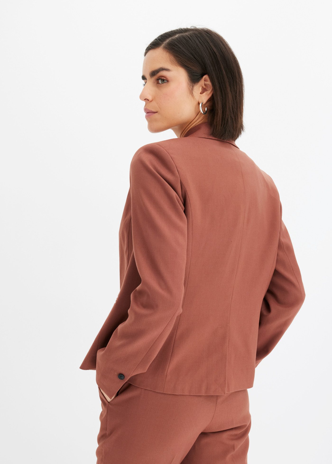 bonprix Jackenblazer festlicher Stil, schmale Passform, mit Paspeltaschen
