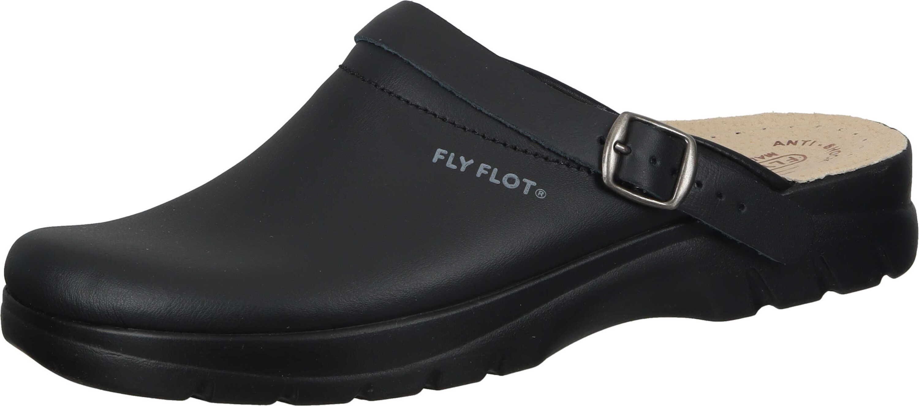 Fly Flot Pantoletten Pantoffel aus echtem Leder