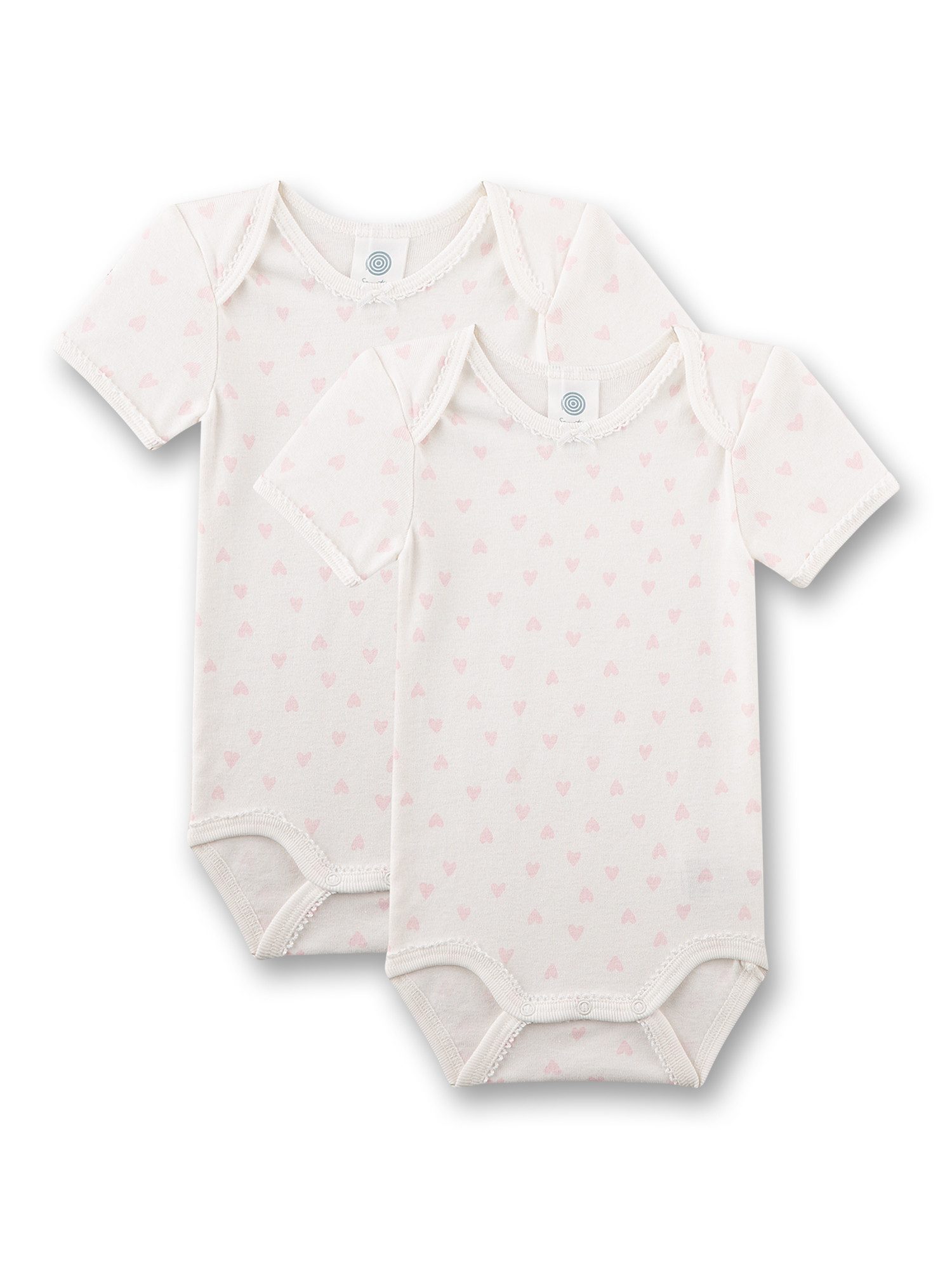 Sanetta Kurzarmbody Organic Cotton Doppelpack (2-tlg., 2er-Pack)