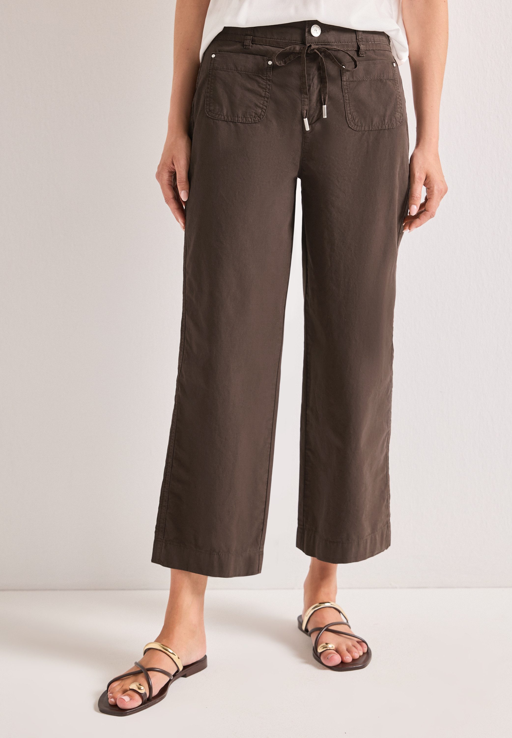STREET ONE Stoffhose High Waist
