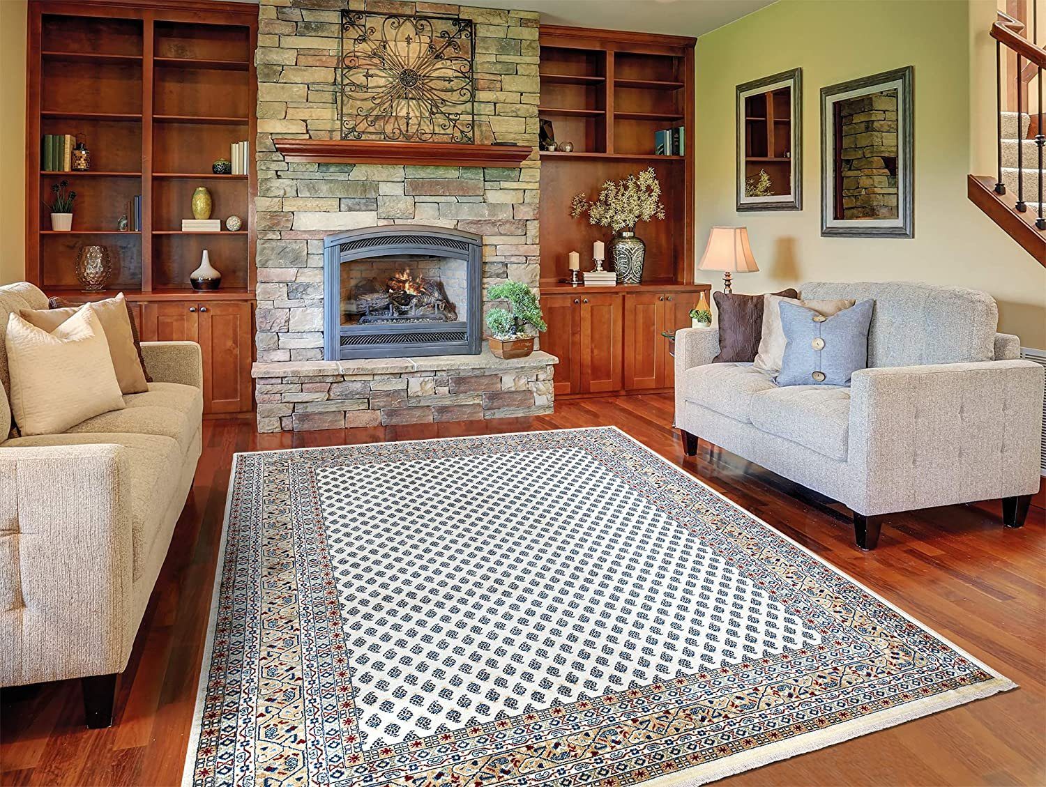 Orientteppich SHIRAZ 3795A, TEPPIA, rechteckig, Höhe: 8 mm, Hochwertiger  Teppich aus Polypropylen I Moderner Schlafzimmerteppich