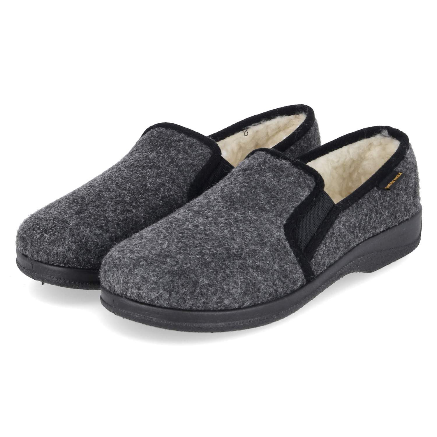 Vista Vista Hausschuhe 50-0HOSI anthrazit Herren Filz grey Hausschuh
