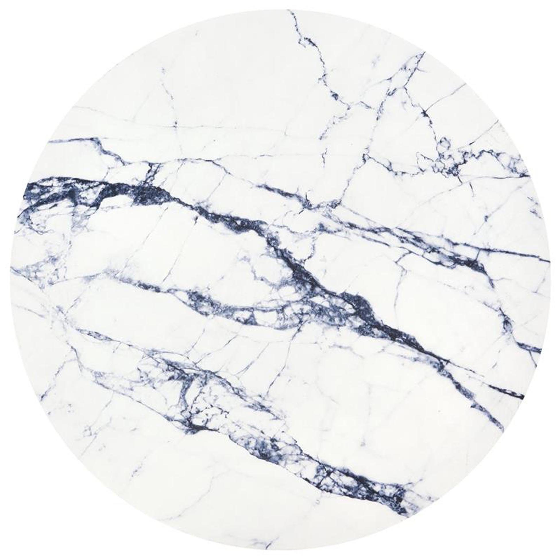 Cosy Home Ideas Beistelltisch Beistelltisch rund Marmor Optik weiß braun Metallgitter (1 Stück, 1 Tisch), Breite 42 cm, abnehmbarer Deckel für Stauraum