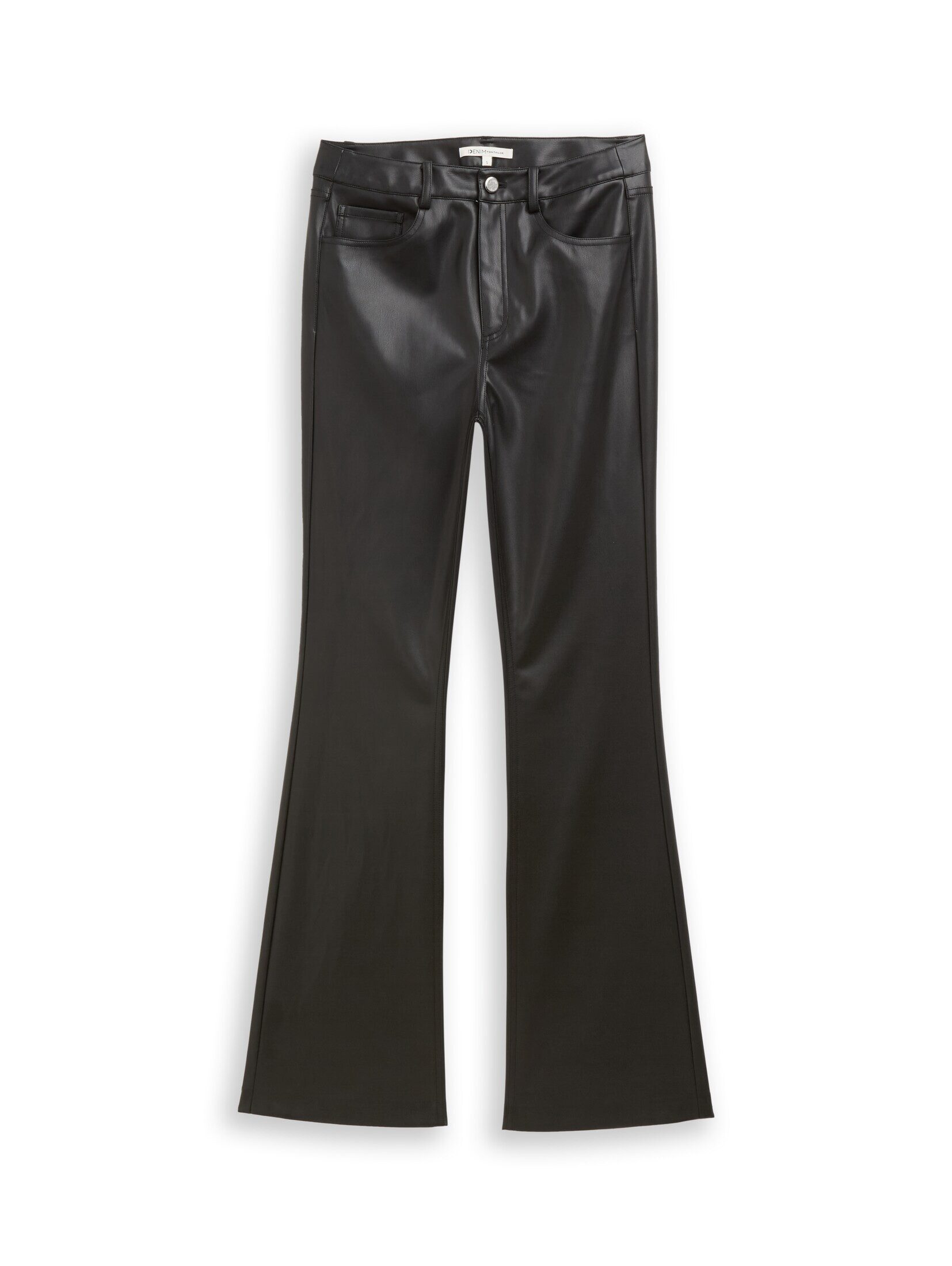 TOM TAILOR Denim Stoffhose Hosen & Chino Flared Hose in Lederoptik