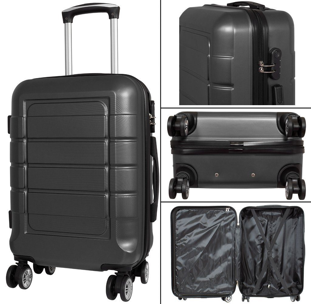 Monopoly Hartschalen-Trolley Hartschalen-Trolley Reisekoffer ABS Hartschale günstig online kaufen