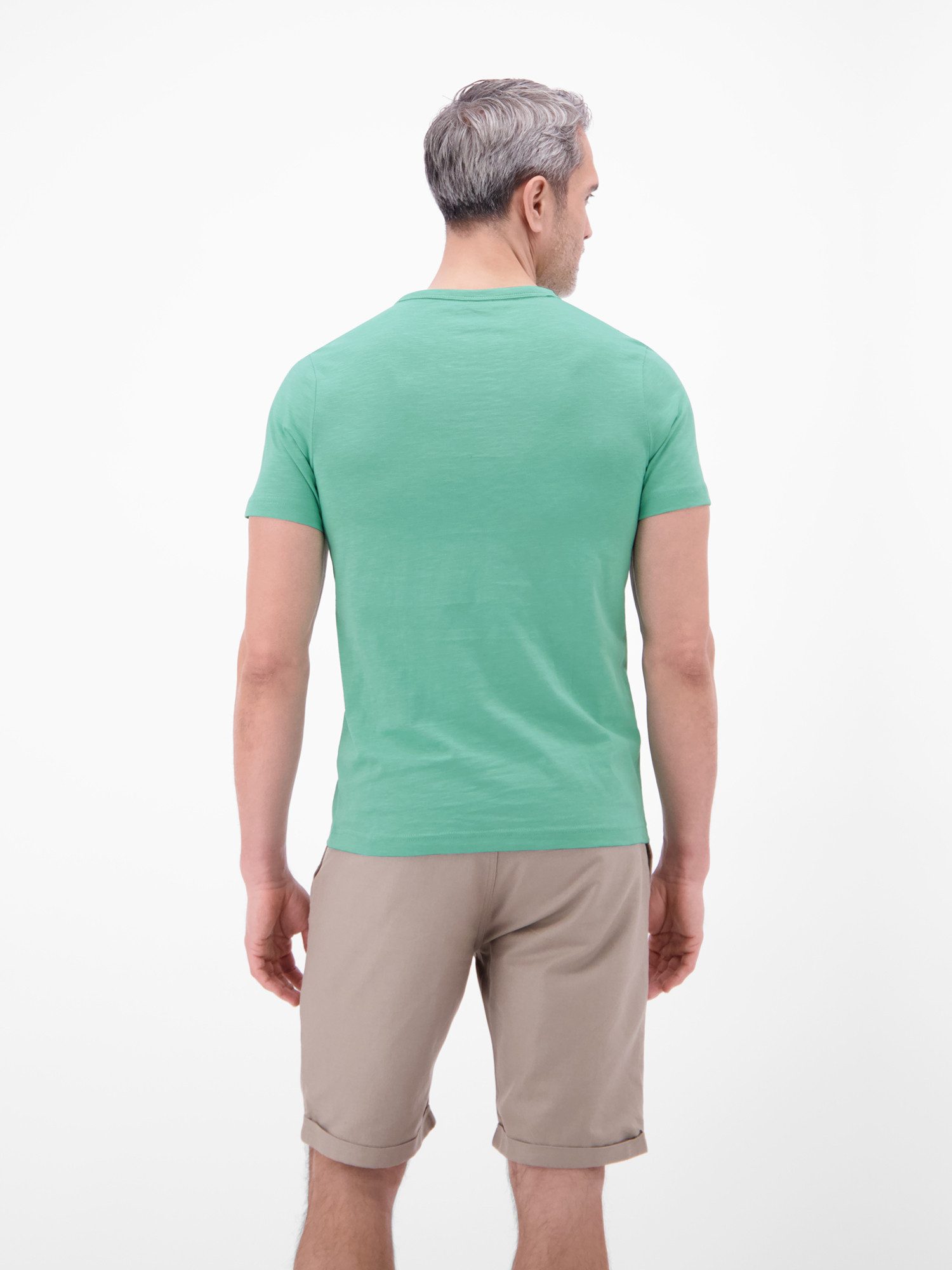 LERROS T-Shirt T-Shirt mit Rundhalsausschnitt und Knopfleiste günstig online kaufen