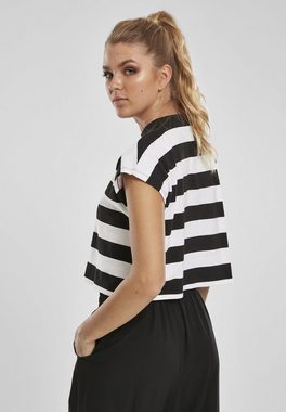 URBAN CLASSICS T-Shirt Damen Ladies Stripe Short Tee (1-tlg)
