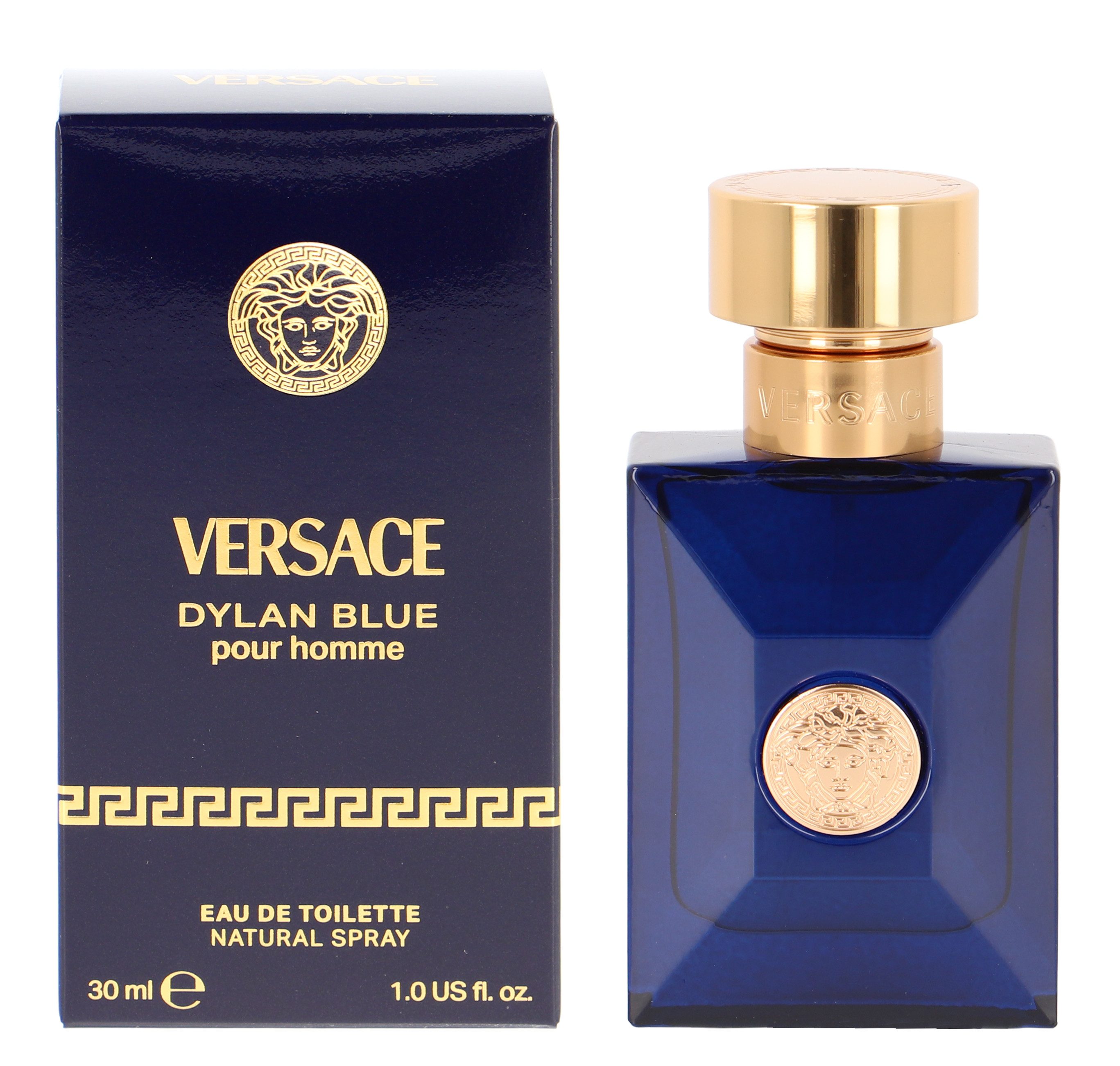 Versace Eau de Toilette Dylan Blue, Glasflakon, Parfüm EDT, Herrenduft