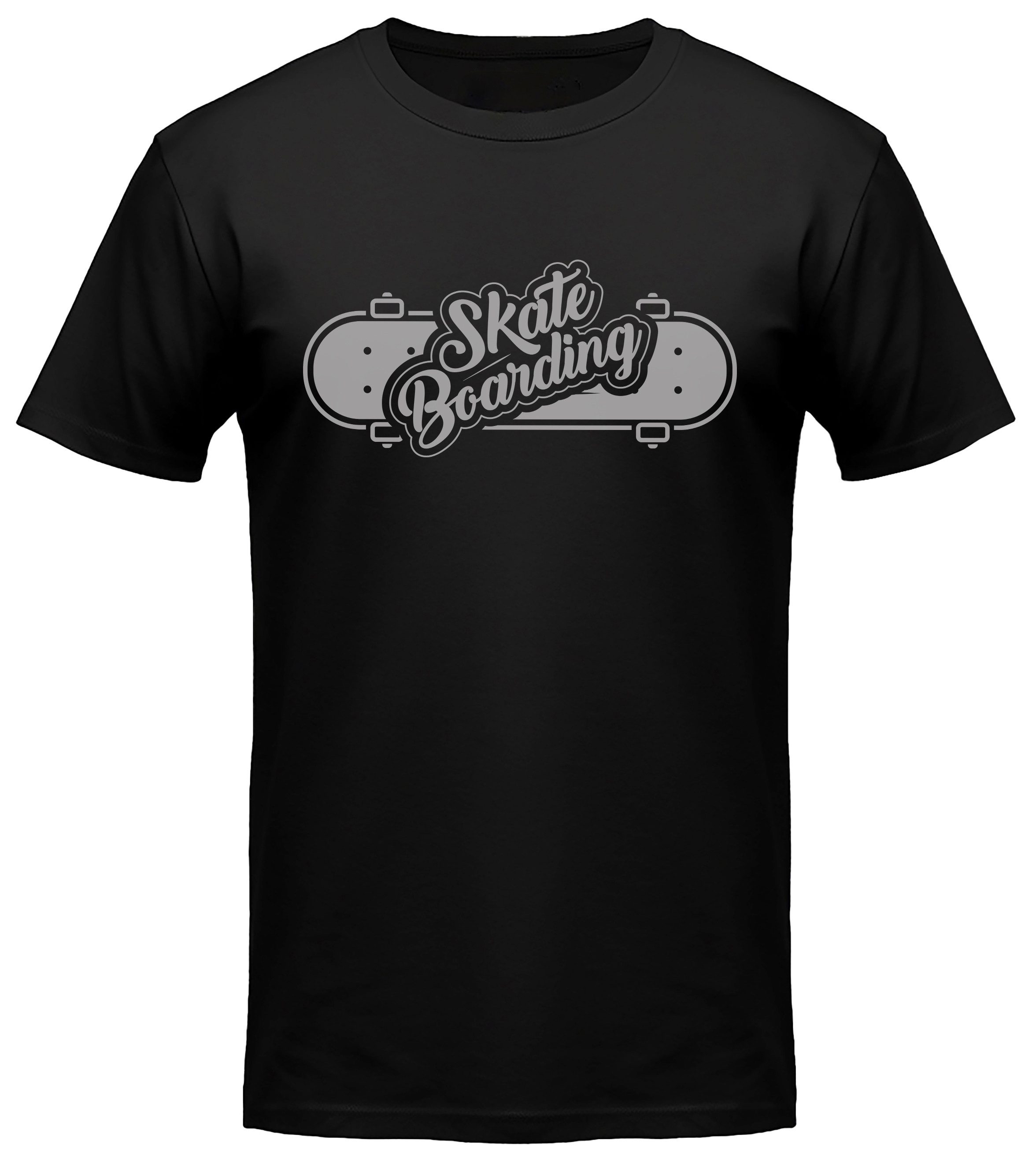 MyDesign24 T-Shirt Skater print Shirt Skateboarding Skater T-Shirt schwarz kurzarm Regular Fit i539