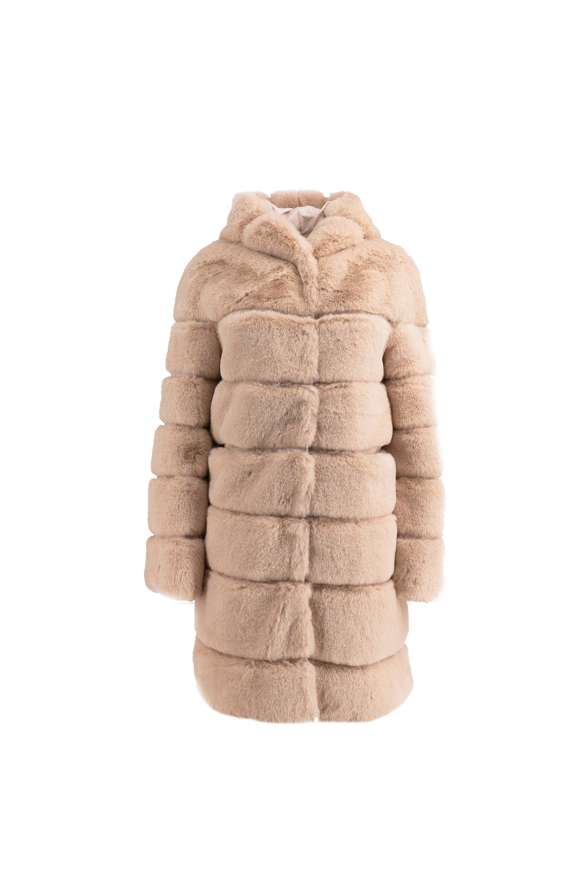 Passioni Fellimitatmantel Kuscheliger Faux Fur Mantel günstig online kaufen