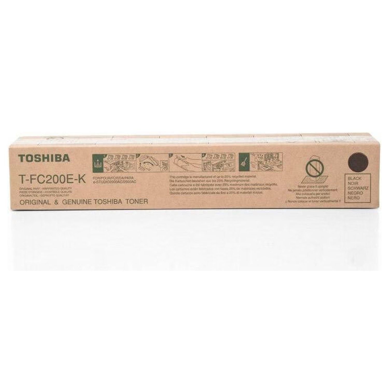 Toshiba Tonerpatrone T-FC200EC Toner schwarz