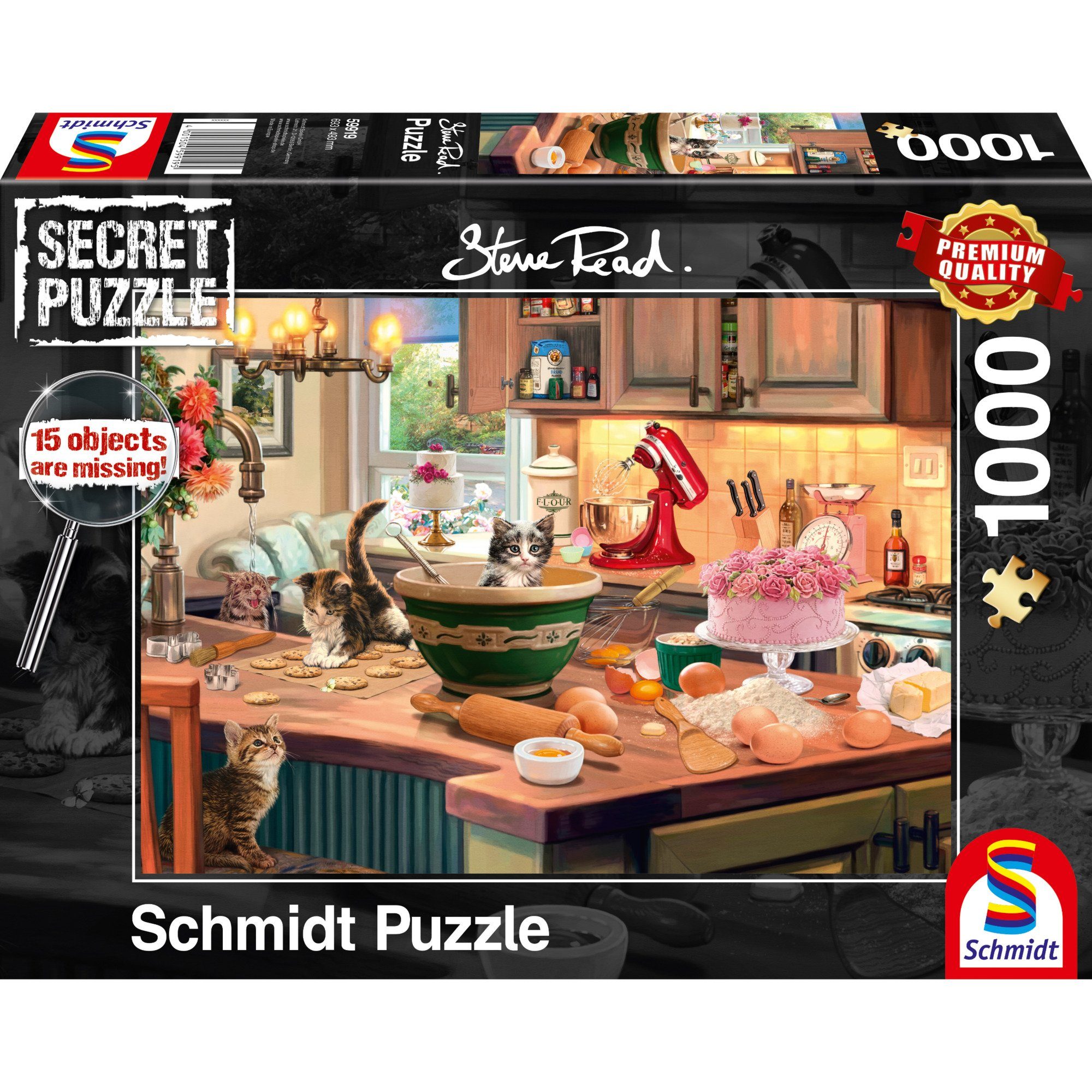 Puzzle Schmidt Spiele Puzzle Steve Read: Am Küchentisch