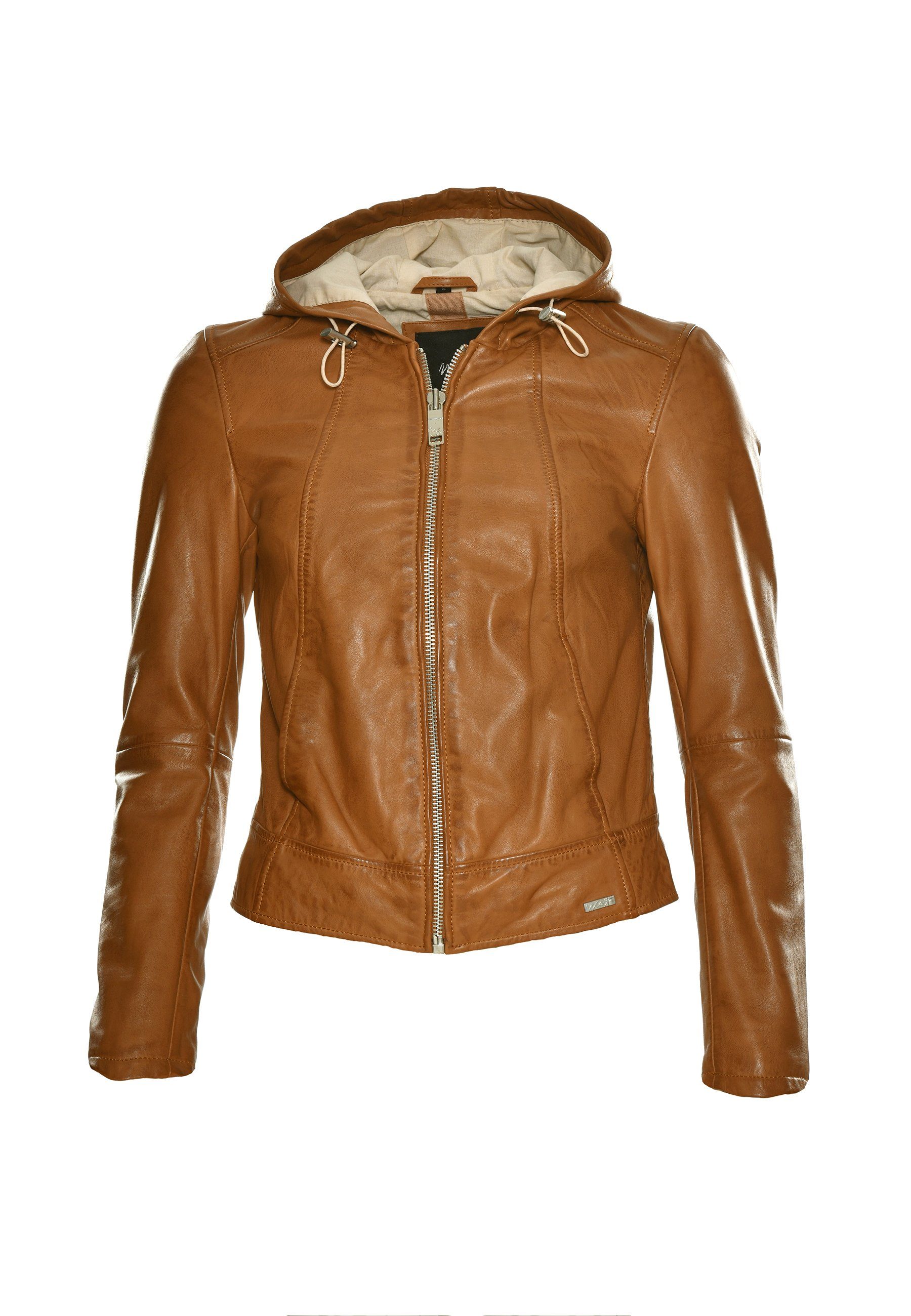 cognac Maze Lederjacke Keys