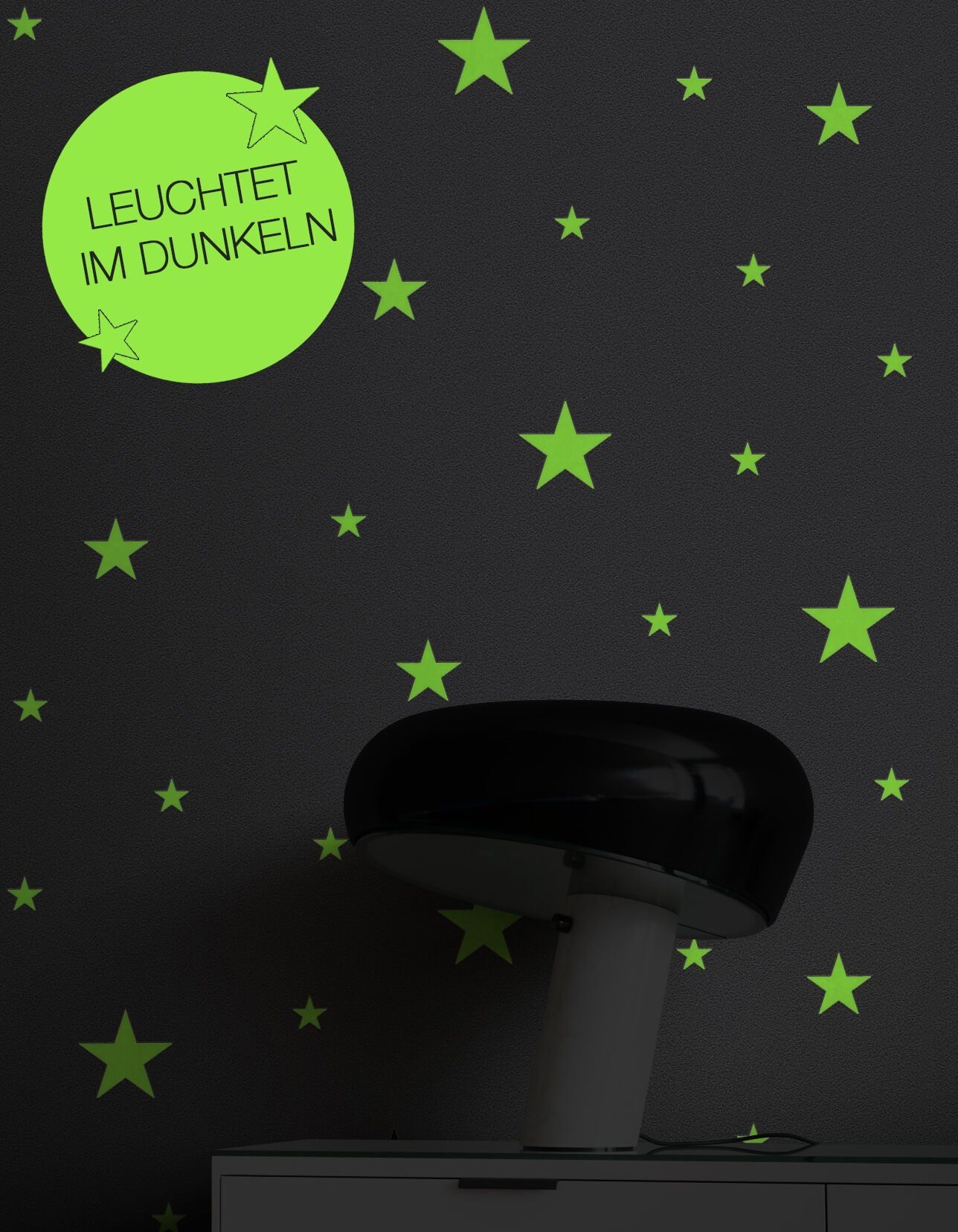 Newroom Vliestapete Philippe Tapete Kinderzimmertapete Fluoreszierend,Sterne,Himmel, Blau Tapete Kind Fluoreszierend - Kinderzimmertapete Sternchen Weiß Graublau Baby Teenager Sterne Himmel für Kinderzimmer Babyzimmer Kinderstube, Sternchen