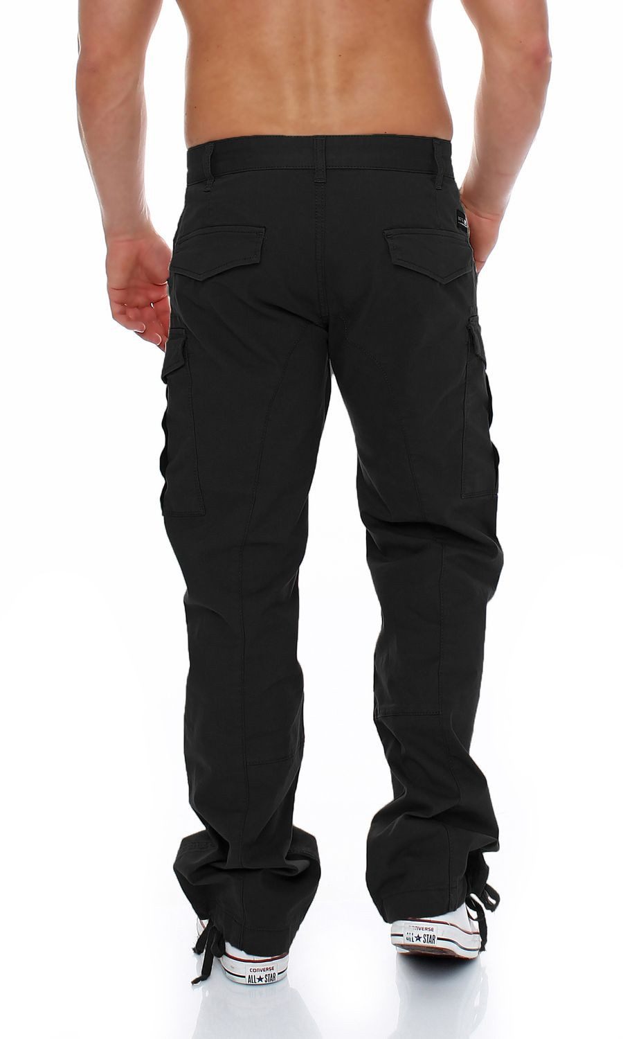 Big Seven Cargojeans Big Seven Brian Cargo Hose Comfort Fit Black Beauty Herren Jeans