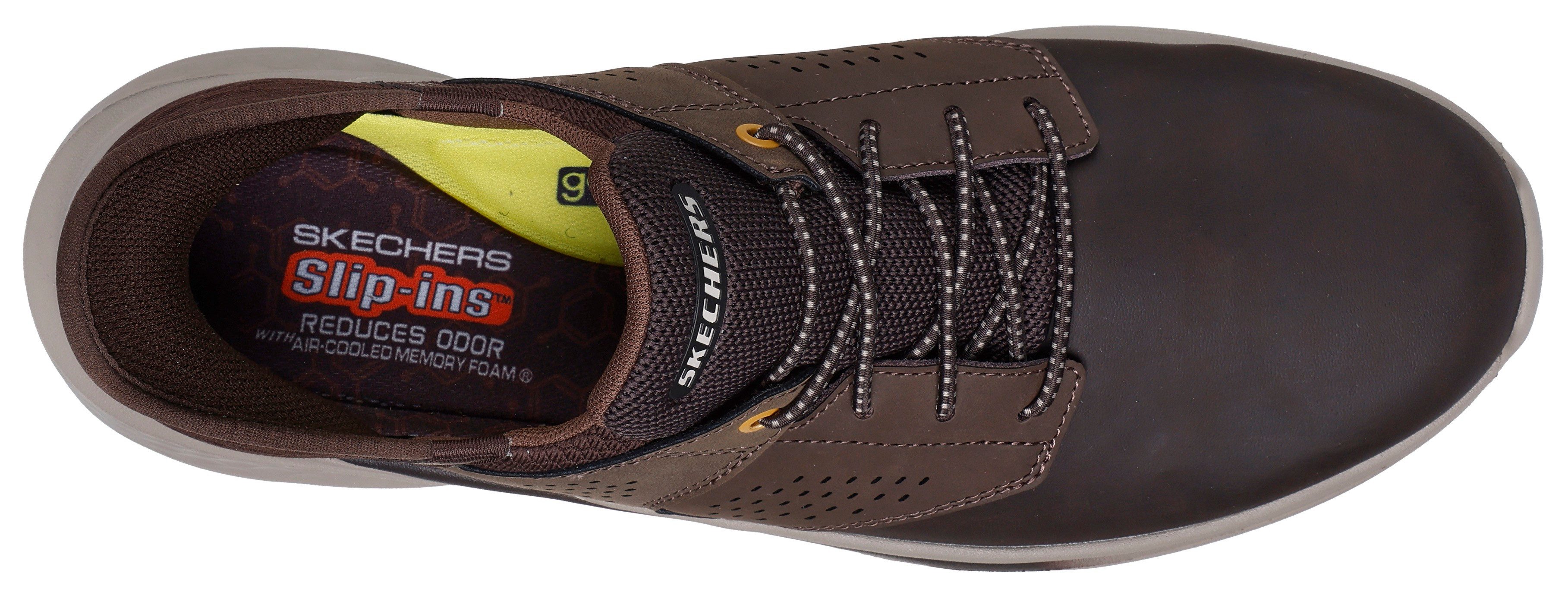 Skechers SLADE Slip-On Sneaker Komfortschuh mit komfortablem Heel Pillow™ Fersenkissen