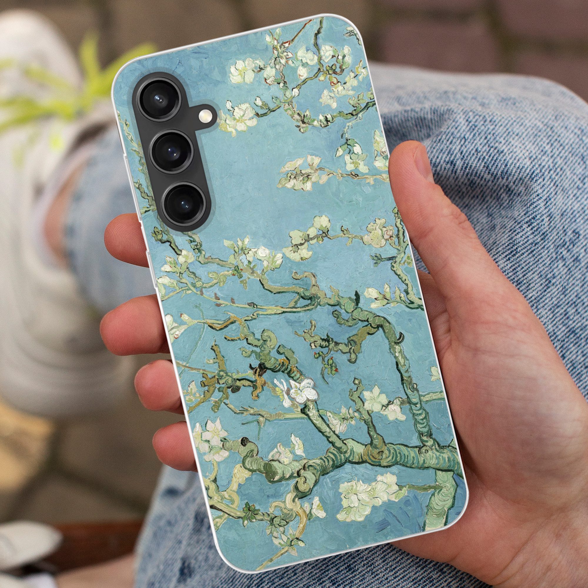 MuchoWow Handyhülle für Samsung Galaxy S23 FE Mandelblüte - Van Gogh - Kunst