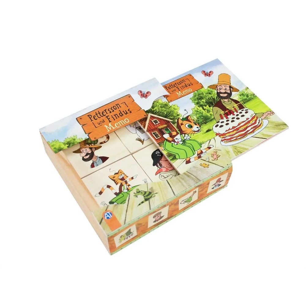 Trötsch Verlag Spiel Holz-Memo "Pettersson und Findus"