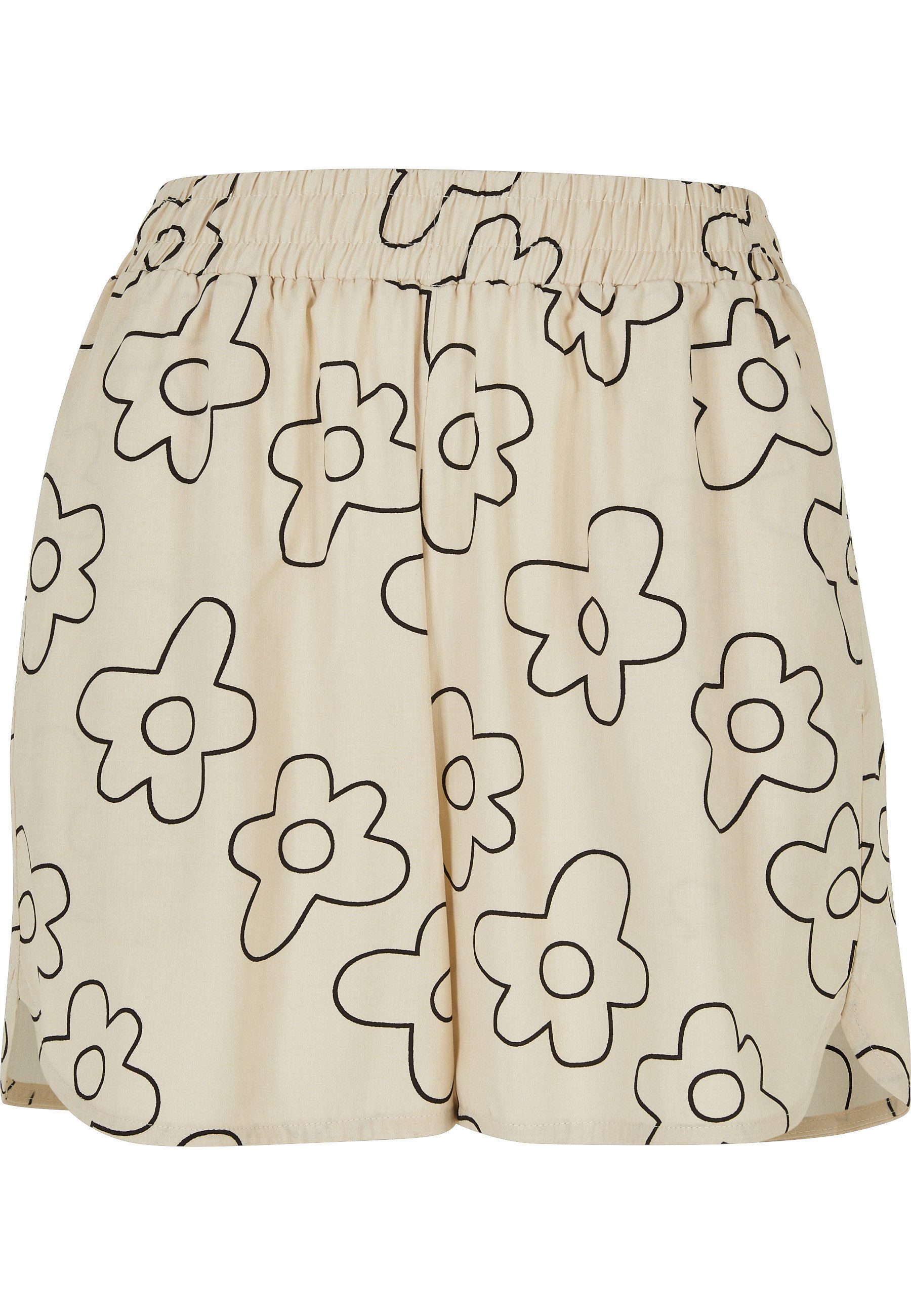 URBAN CLASSICS Stoffhose Urban Classics Damen Ladies AOP Viscose Resort Shorts (1-tlg)