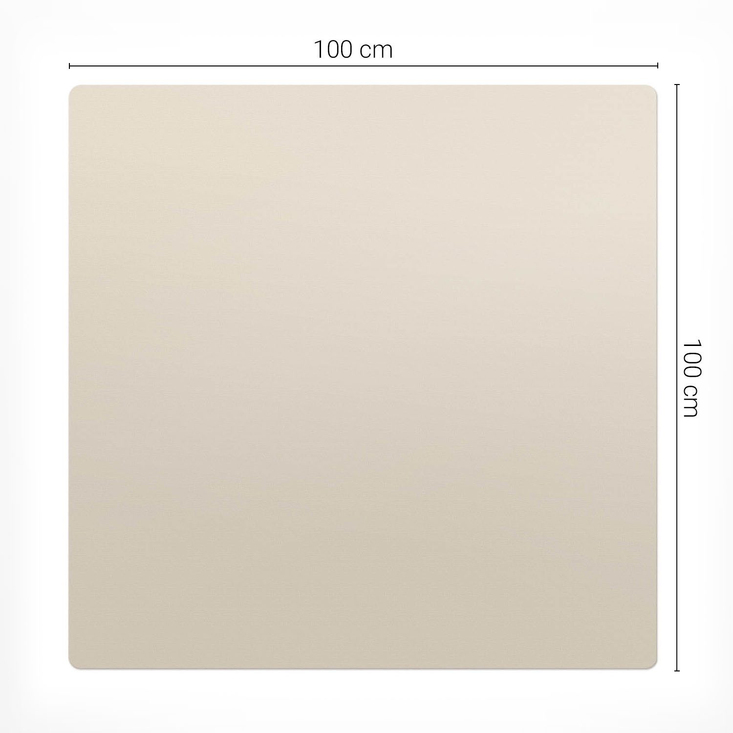 Tulup Bodenschutzmatte Bürostuhlunterlage Farbe Beige n Unterlage Schreibtischstuhl – Bild 4 von 5
