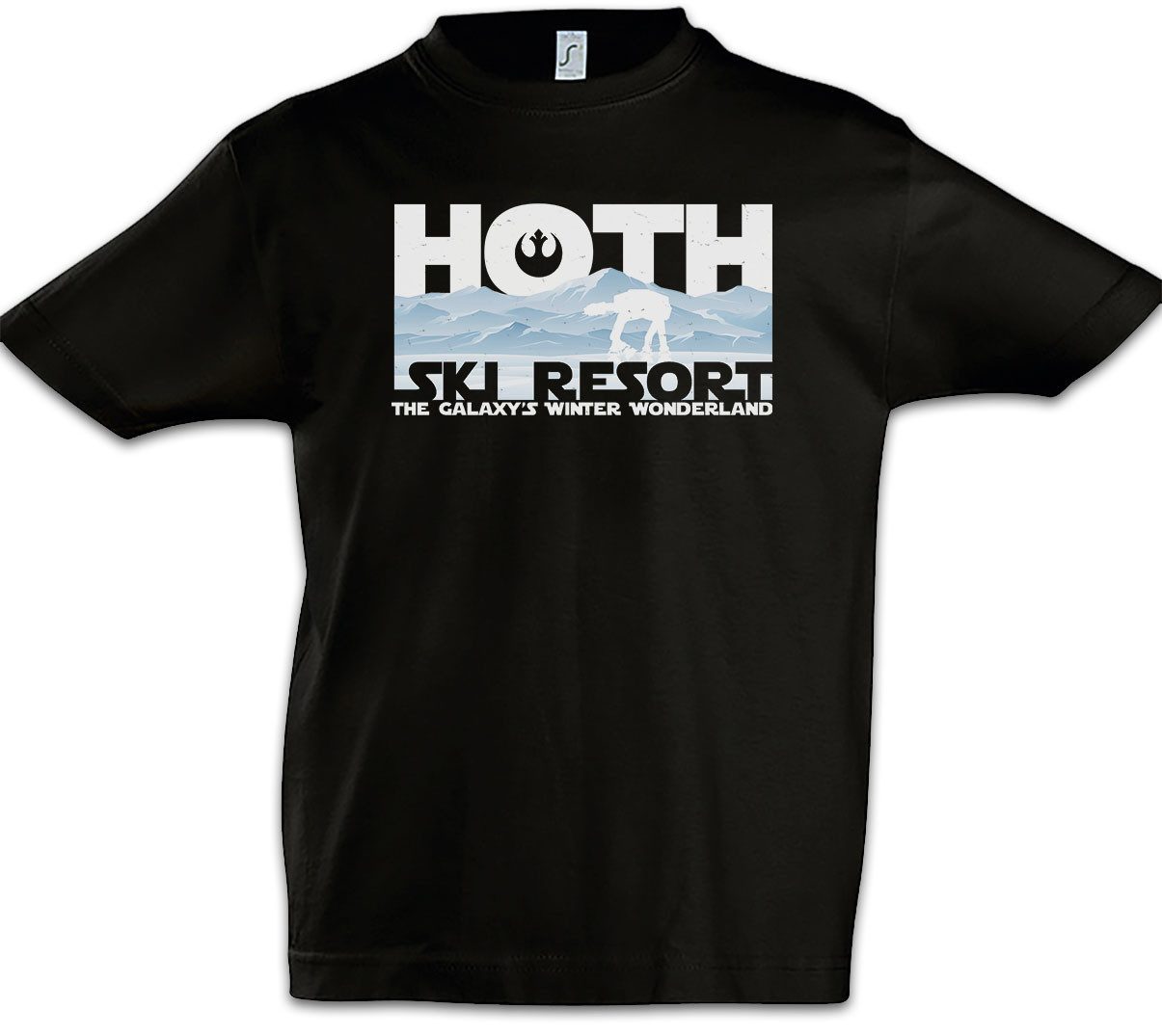 Print-Shirt Hoth Ski Resort Kinder T-Shirt Rebel Star Movie Sterne Tatooine Krieg