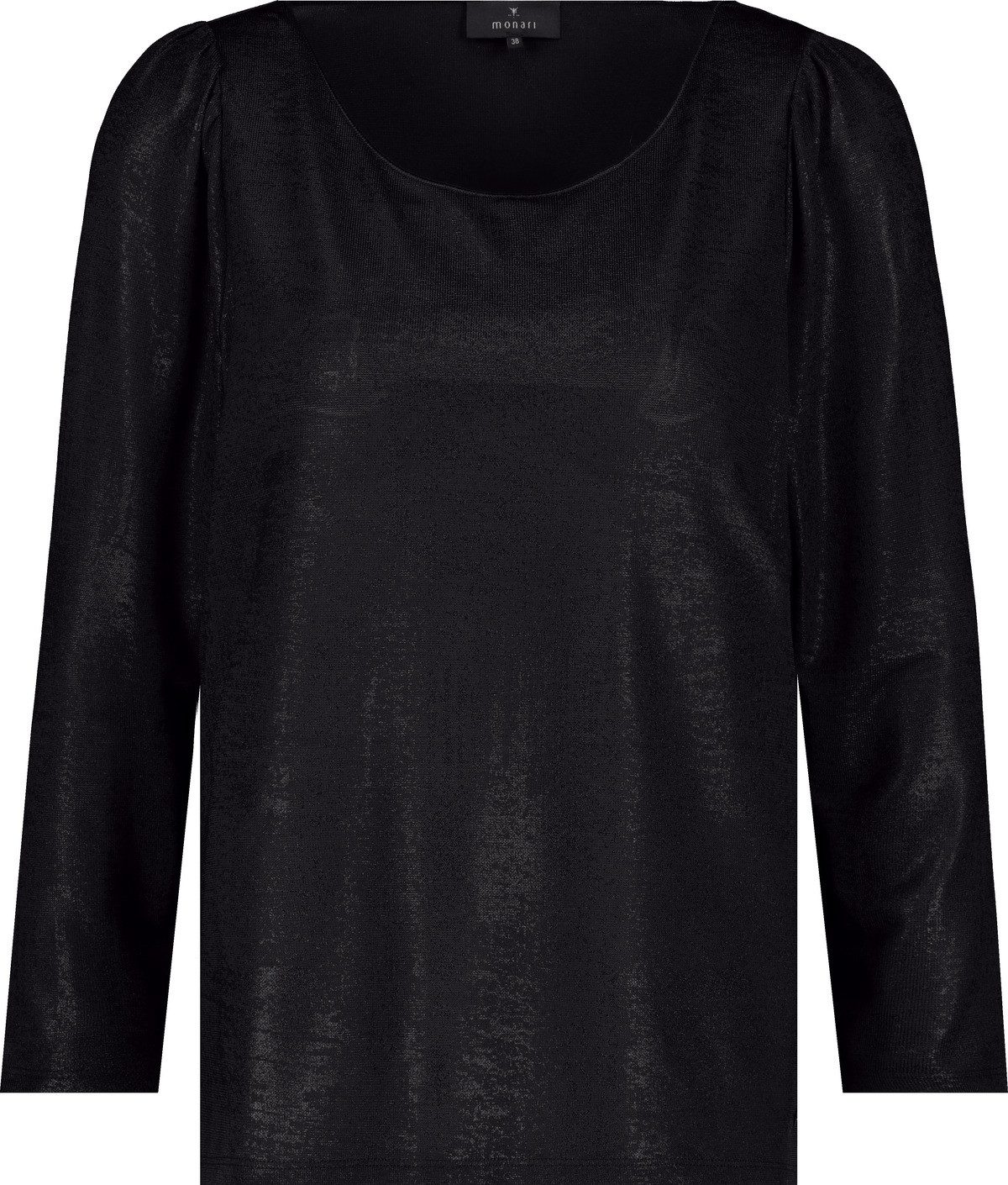 Monari 3/4-Arm-Shirt Pullover schwarz