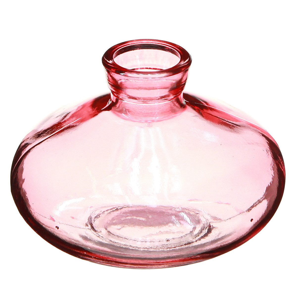 Tischvase Minivasen Rosa Glas Vintage Dekoration Ø9cm H6cm 6er Set